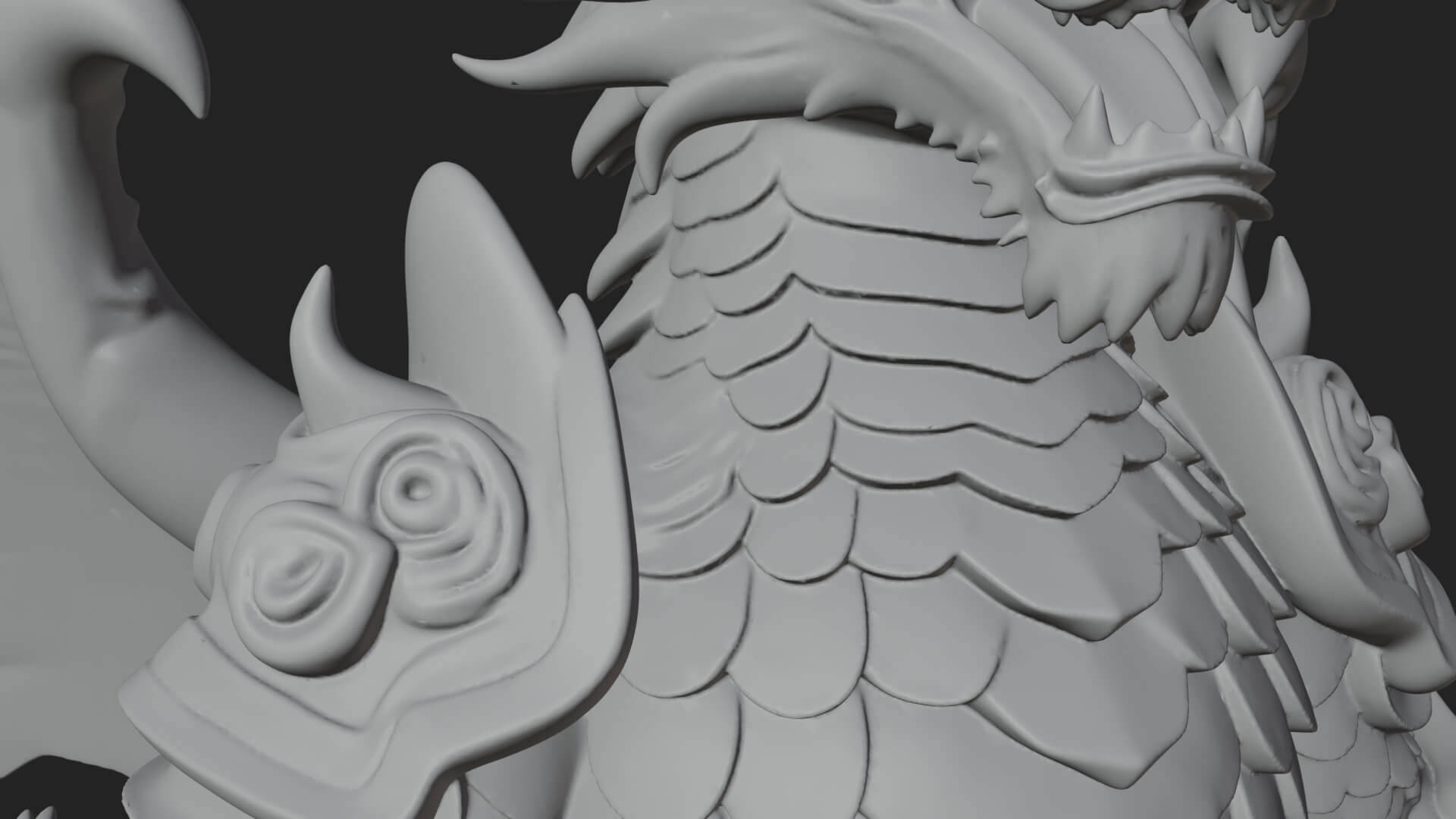 Winged Dragon Demon Statue Design 17 3D Print Model 3D Model