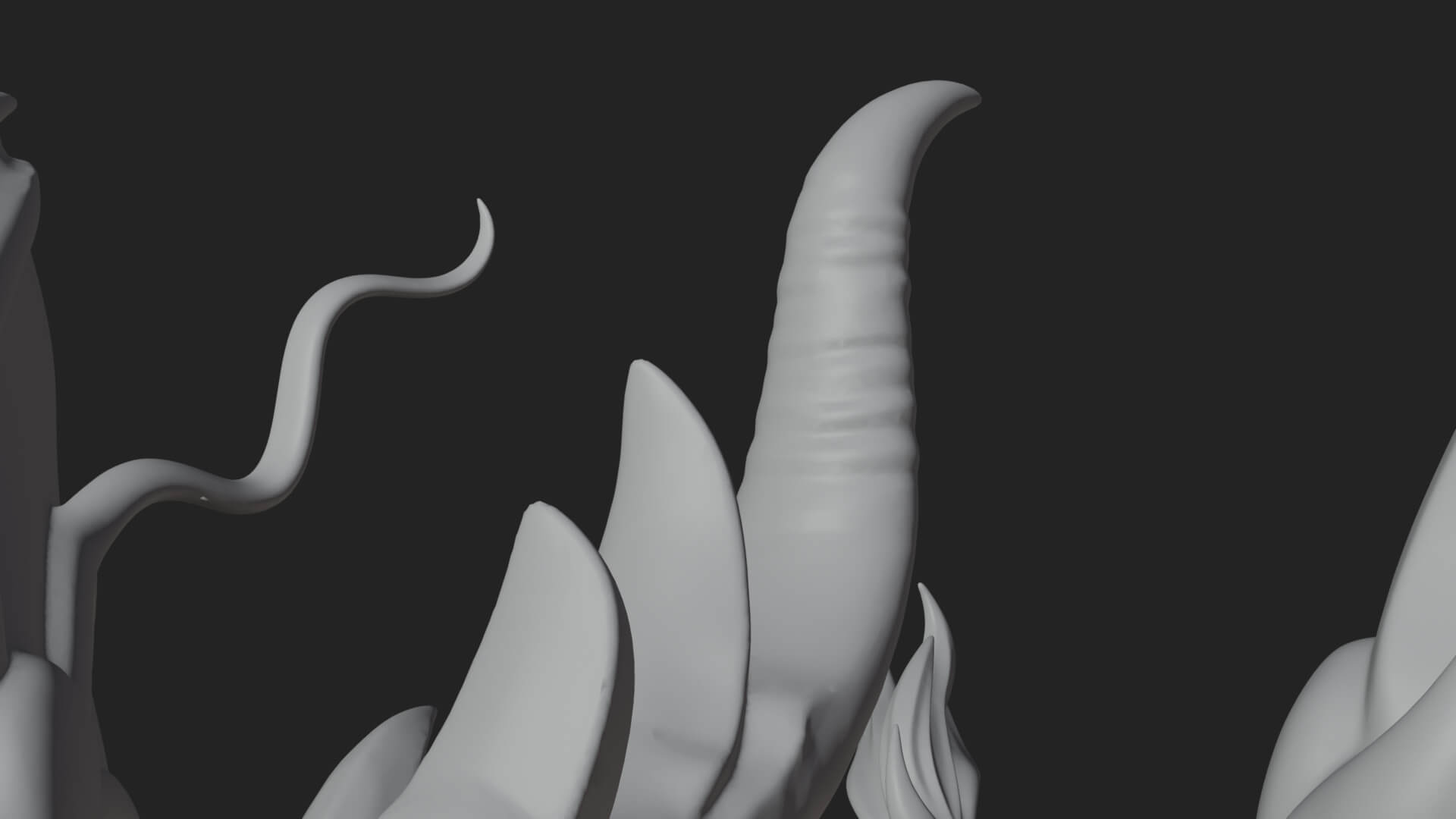 Winged Dragon Demon Statue Design 18 3D Print Model 3D Model