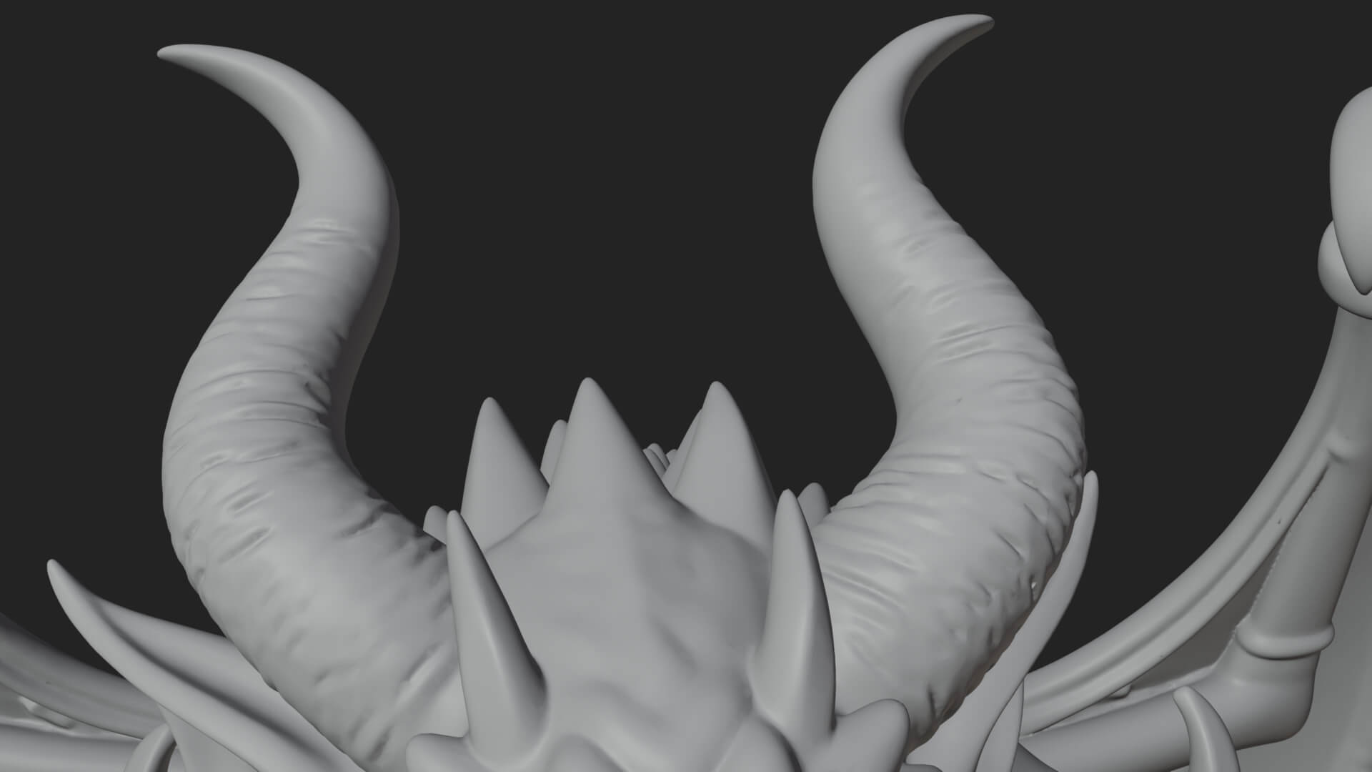 Winged Dragon Demon Statue Design 19 3D Print Model 3D Model