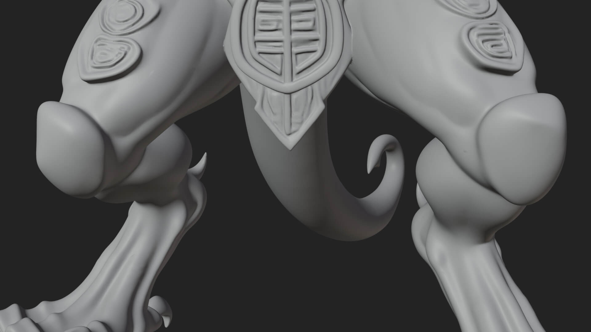 Winged Dragon Demon Statue Design 19 3D Print Model 3D Model