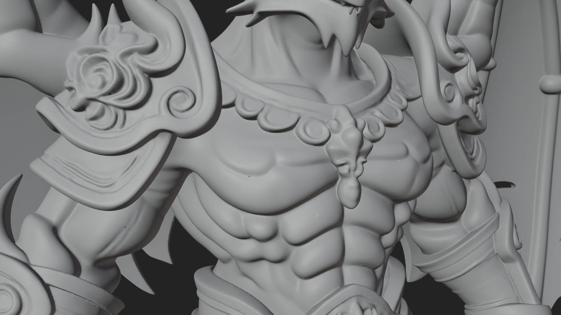 Winged Dragon Demon Statue Design 20 3D Print Model 3D Model