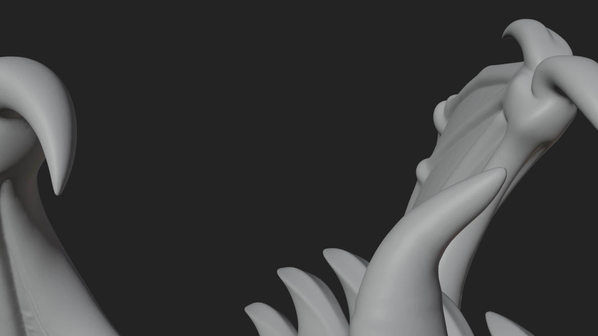 Winged Dragon Demon Statue Design 21 3D Print Model 3D Model