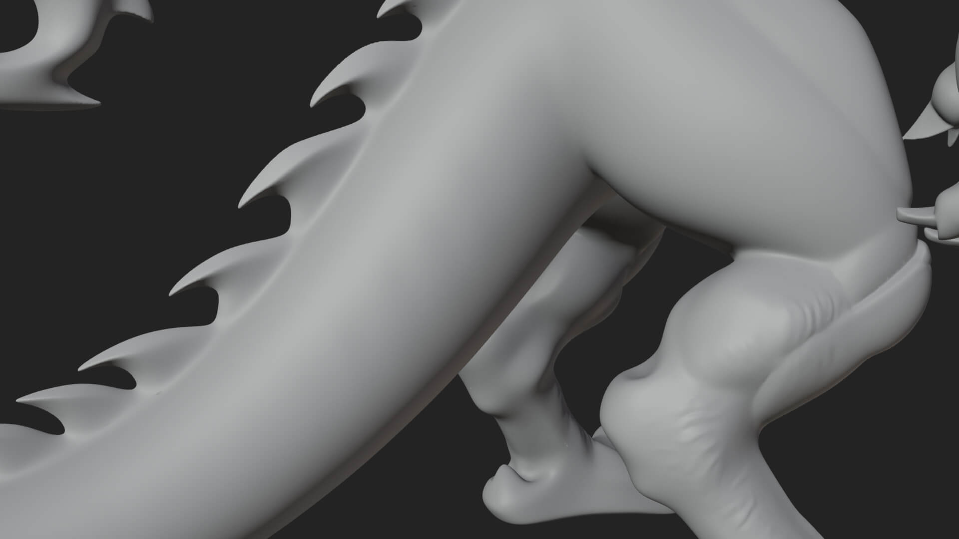 Winged Dragon Demon Statue Design 23 3D Print Model 3D Model
