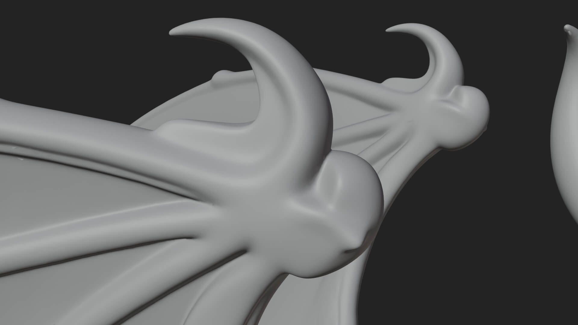 Winged Dragon Demon Statue Design 24 3D Print Model 3D Model