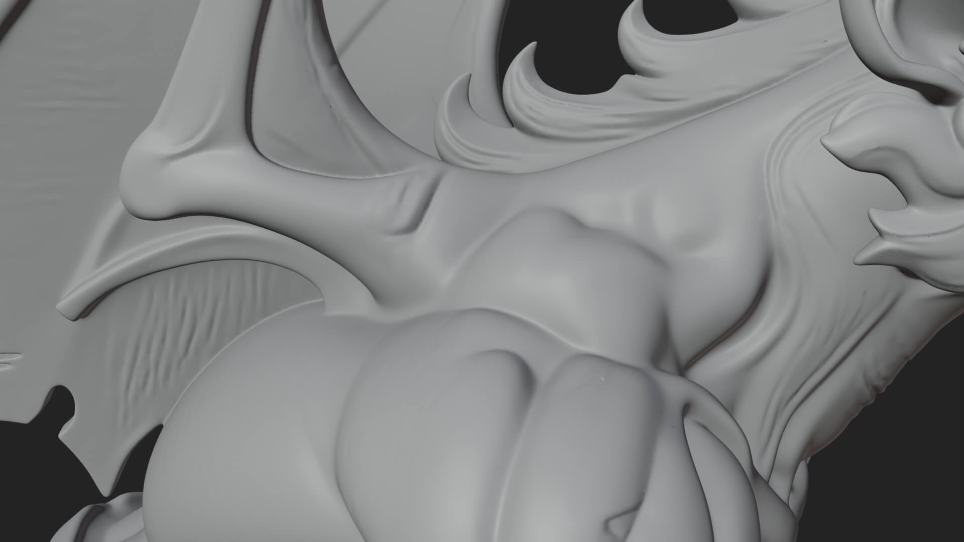 Winged Dragon Demon Statue Design 24 3D Print Model 3D Model