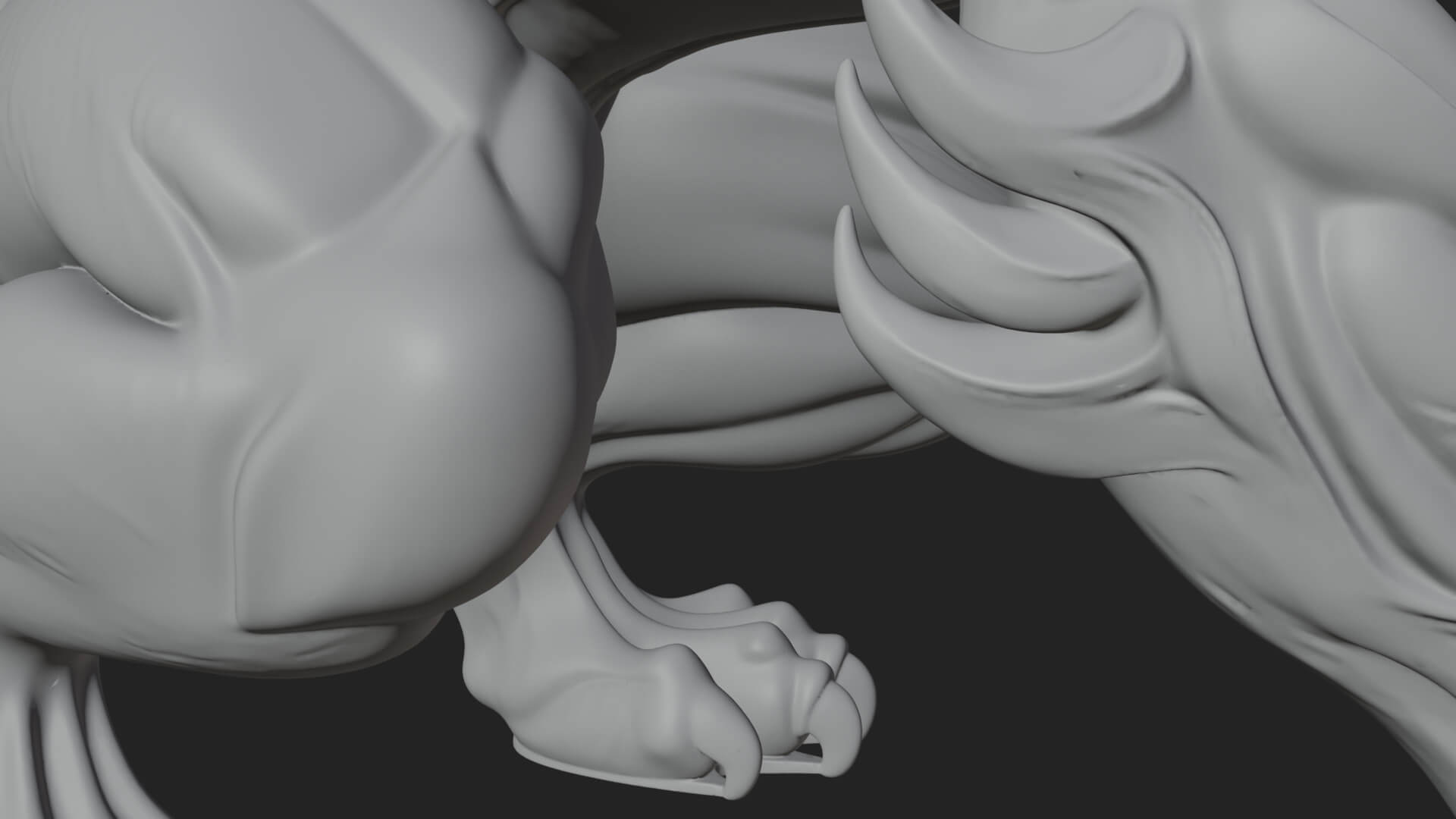 Winged Dragon Demon Statue Design 24 3D Print Model 3D Model