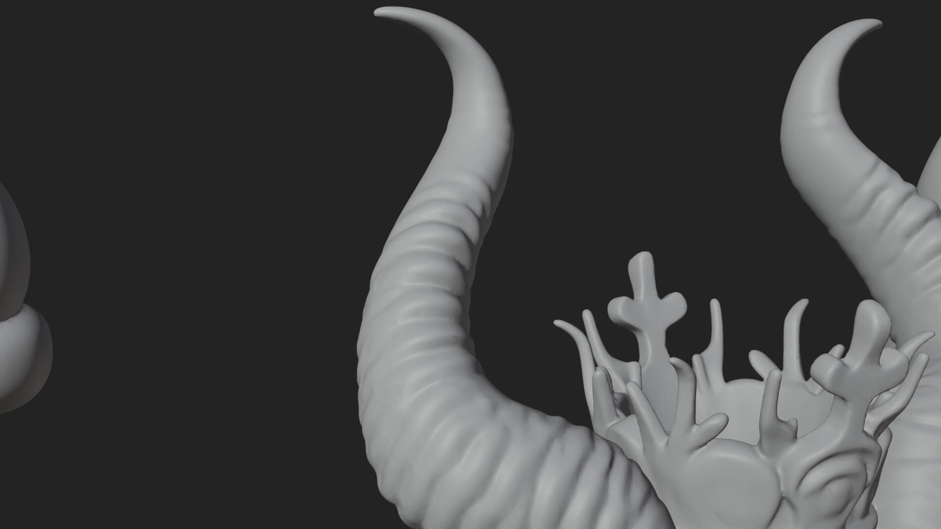 Winged Dragon Demon Statue Design 29 3D Print Model 3D Model