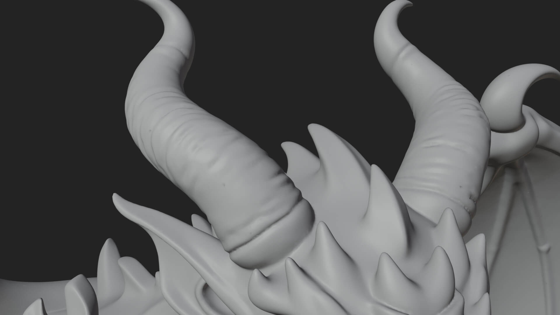 Winged Dragon Demon Statue Design 32 3D Print Model 3D Model
