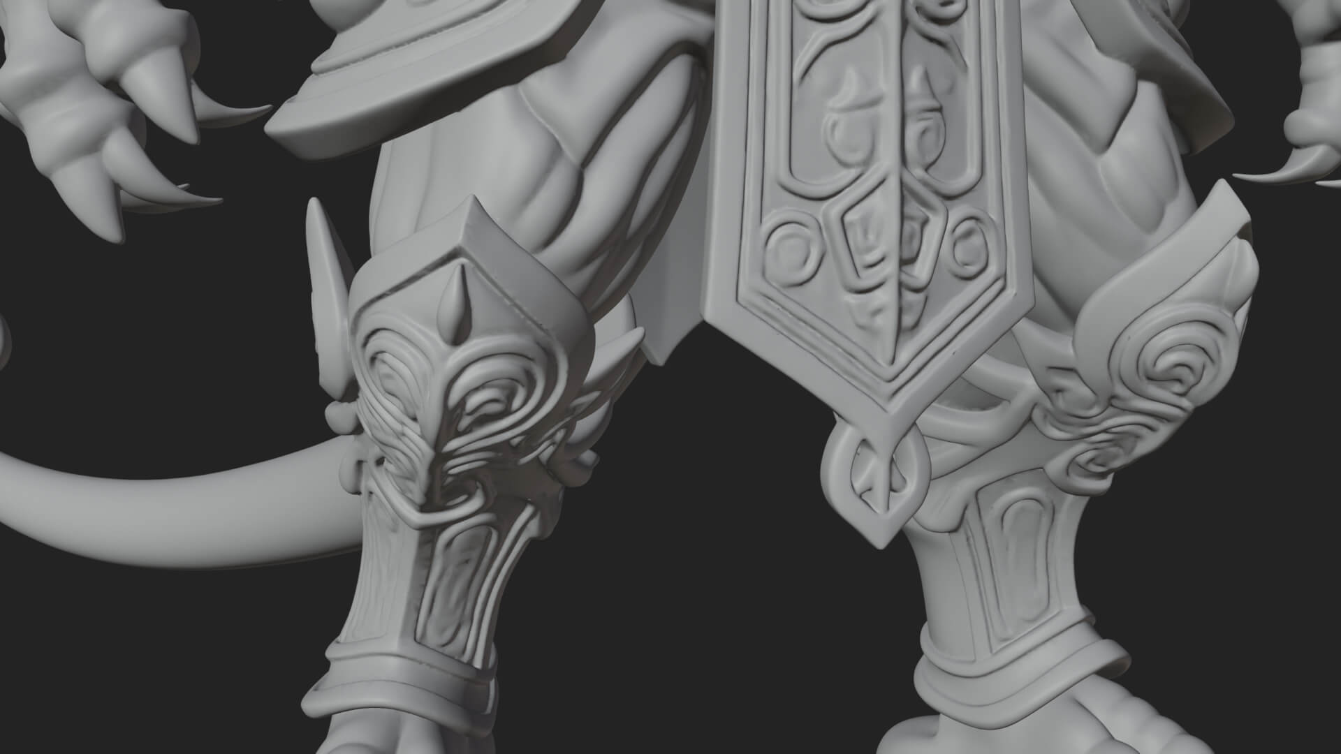 Winged Dragon Demon Statue Design 33 3D Print Model 3D Model