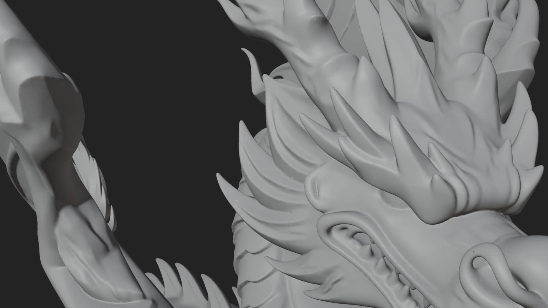 Winged Dragon Statue Design 12 3D Print Model 3D Model