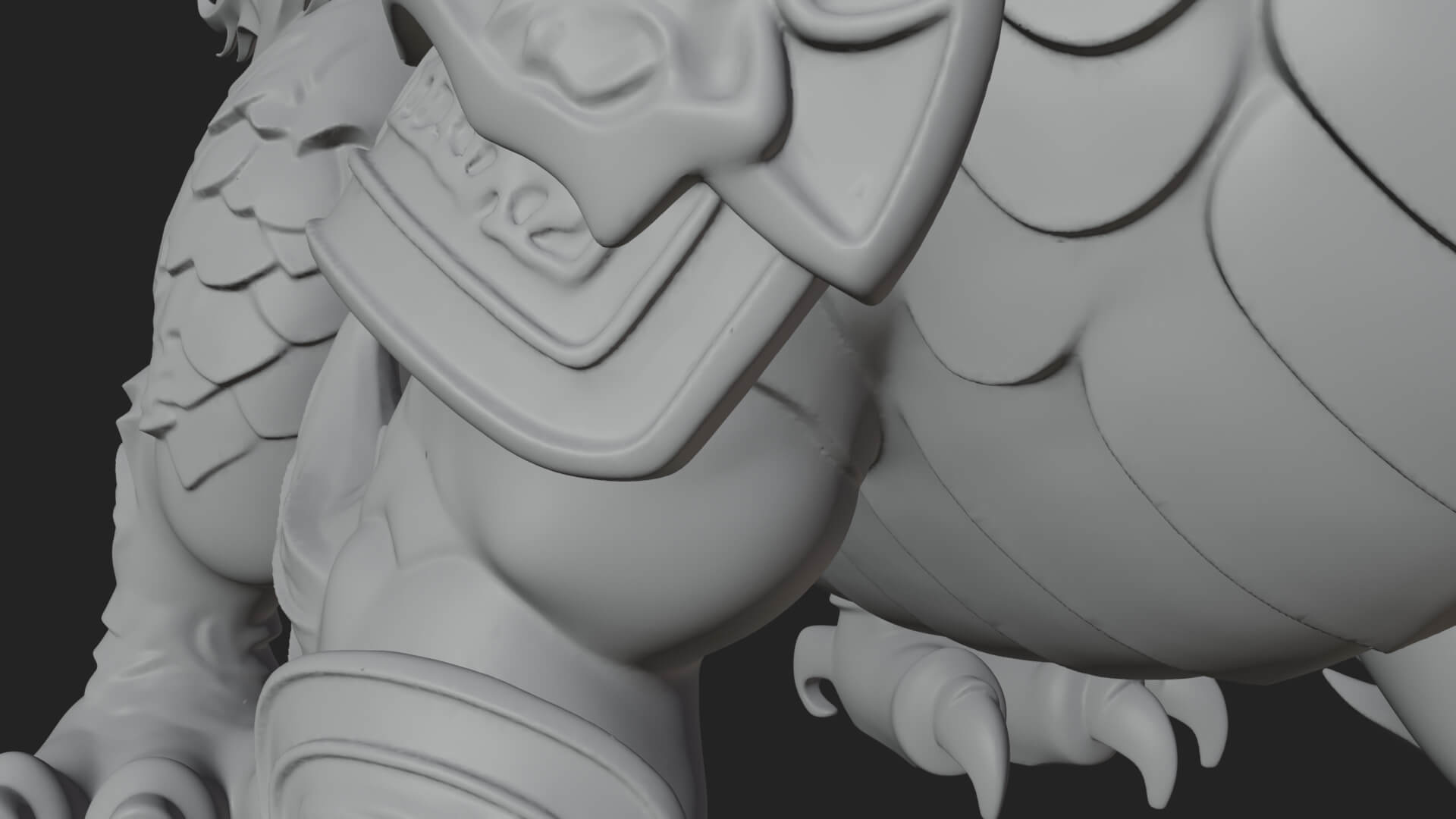 Winged Dragon Statue Design 12 3D Print Model 3D Model
