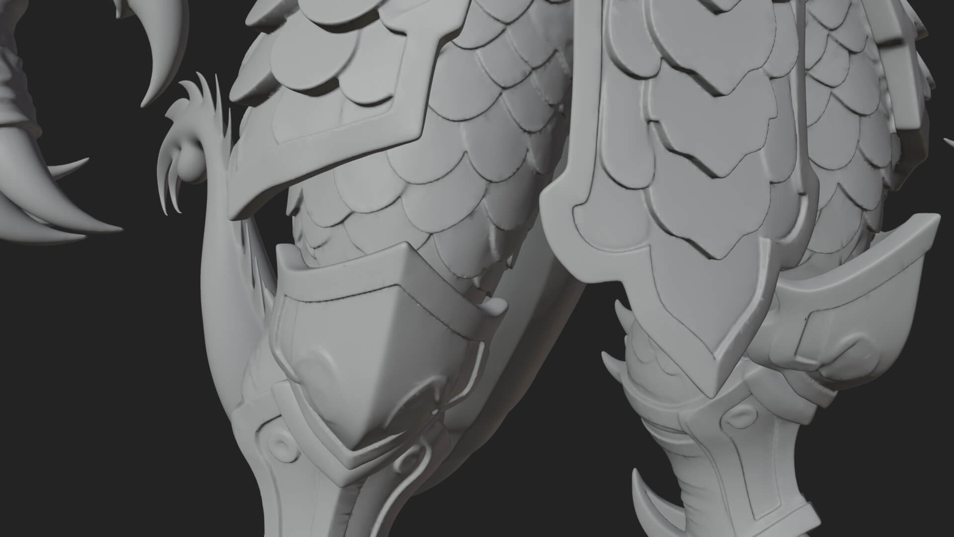 Winged Dragon Statue Design 13 3D Print Model 3D Model