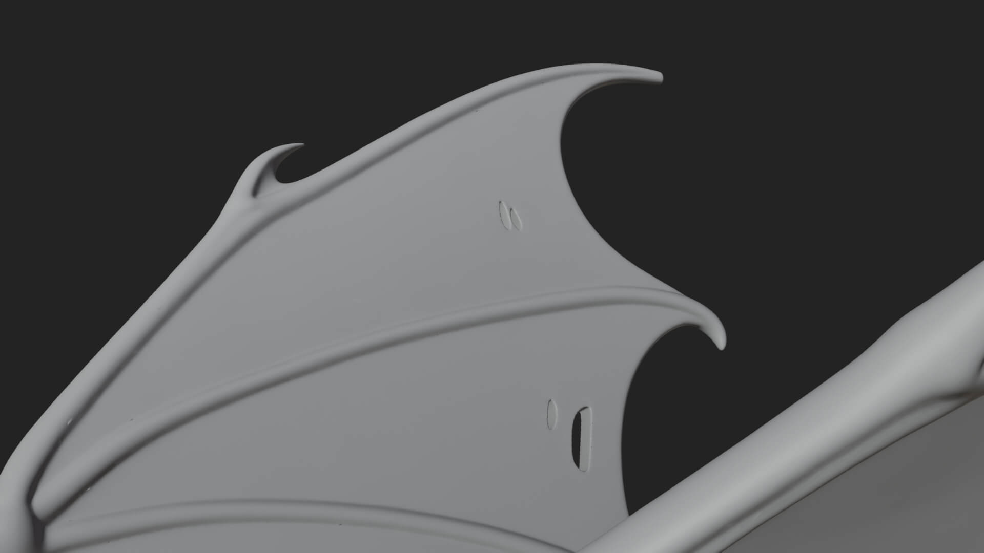 Winged Dragon Statue Design 14 3D Print Model 3D Model