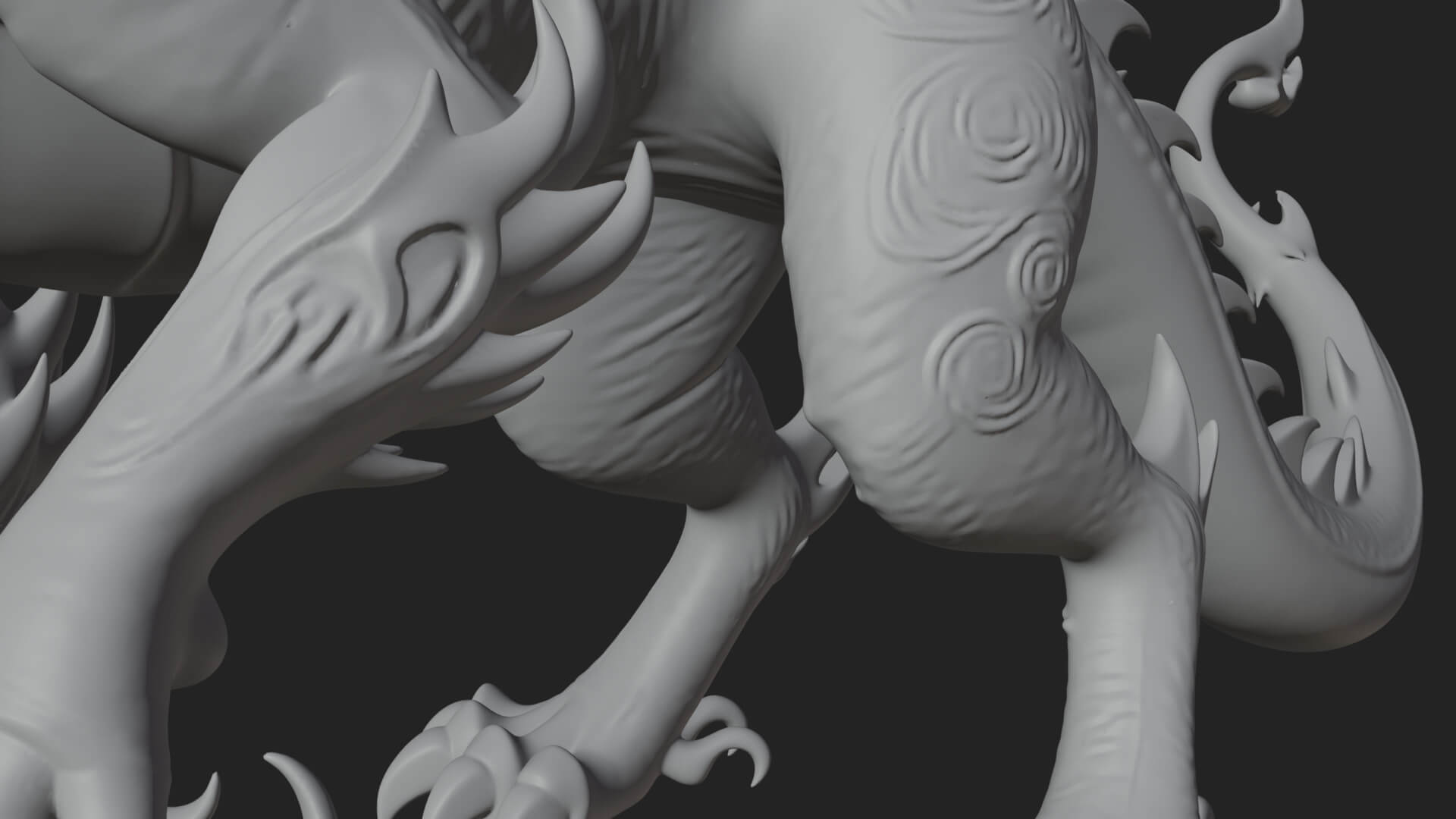 Winged Dragon Statue Design 15 3D Print Model 3D Model