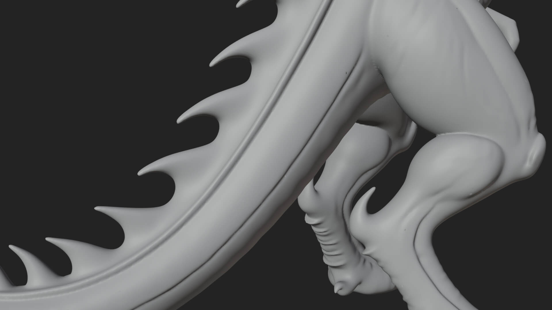 Winged Dragon Statue Design 17 3D Print Model 3D Model