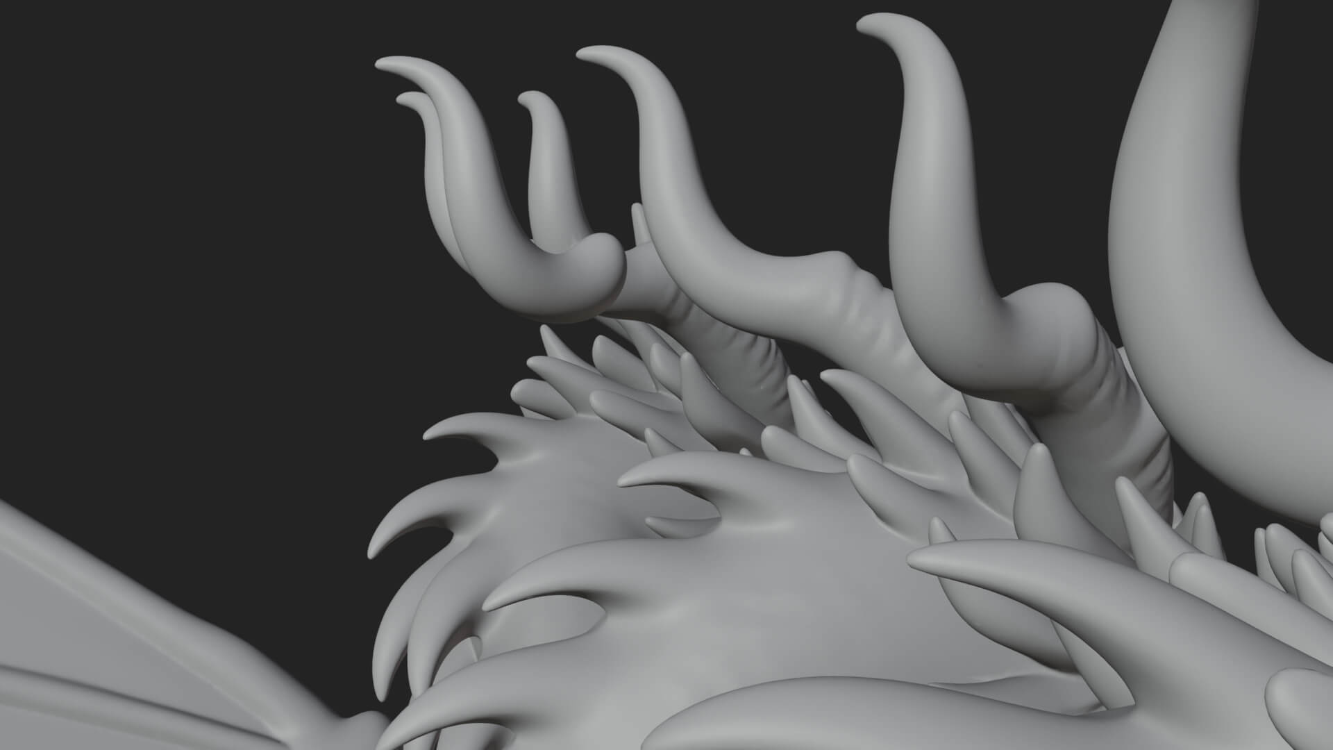 Winged Dragon Statue Design 18 3D Print Model 3D Model