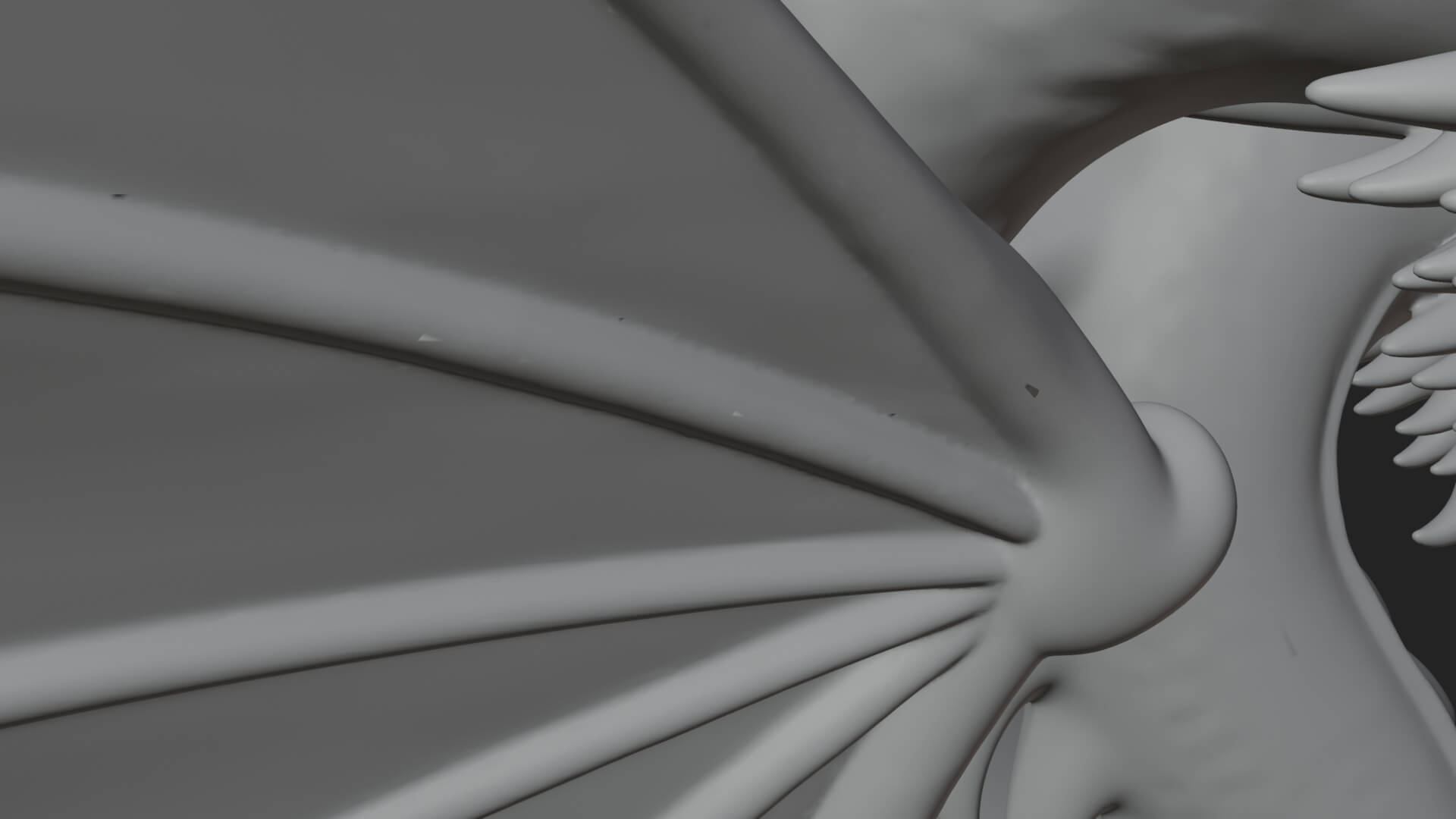 Winged Dragon Statue Design 18 3D Print Model 3D Model