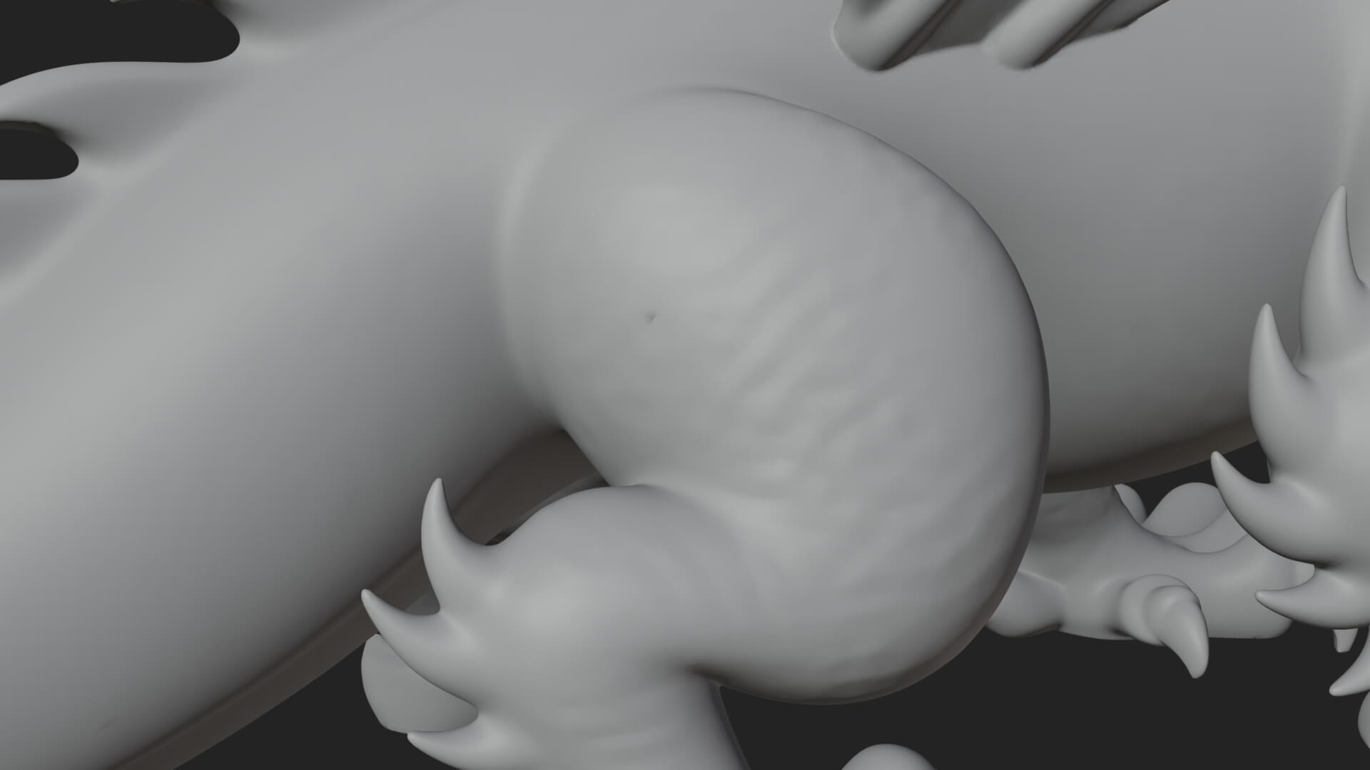 Winged Dragon Statue Design 18 3D Print Model 3D Model