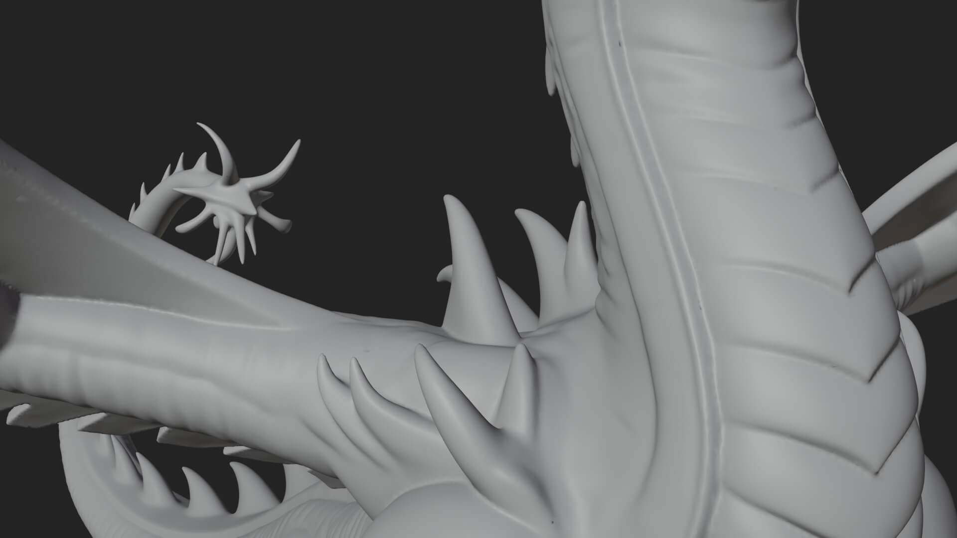 Winged Dragon Statue Design 19 3D Print Model 3D Model