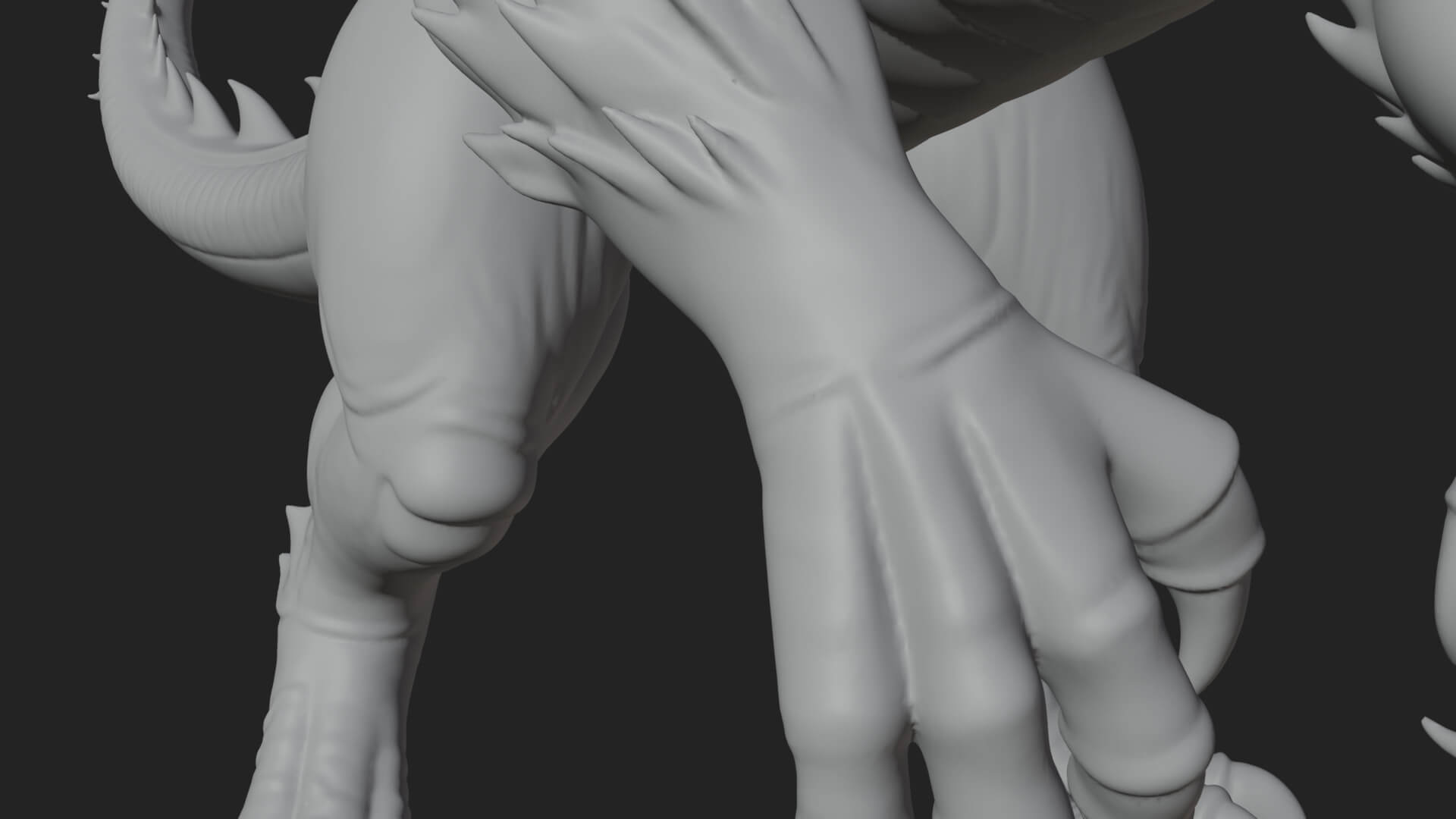 Winged Dragon Statue Design 19 3D Print Model 3D Model