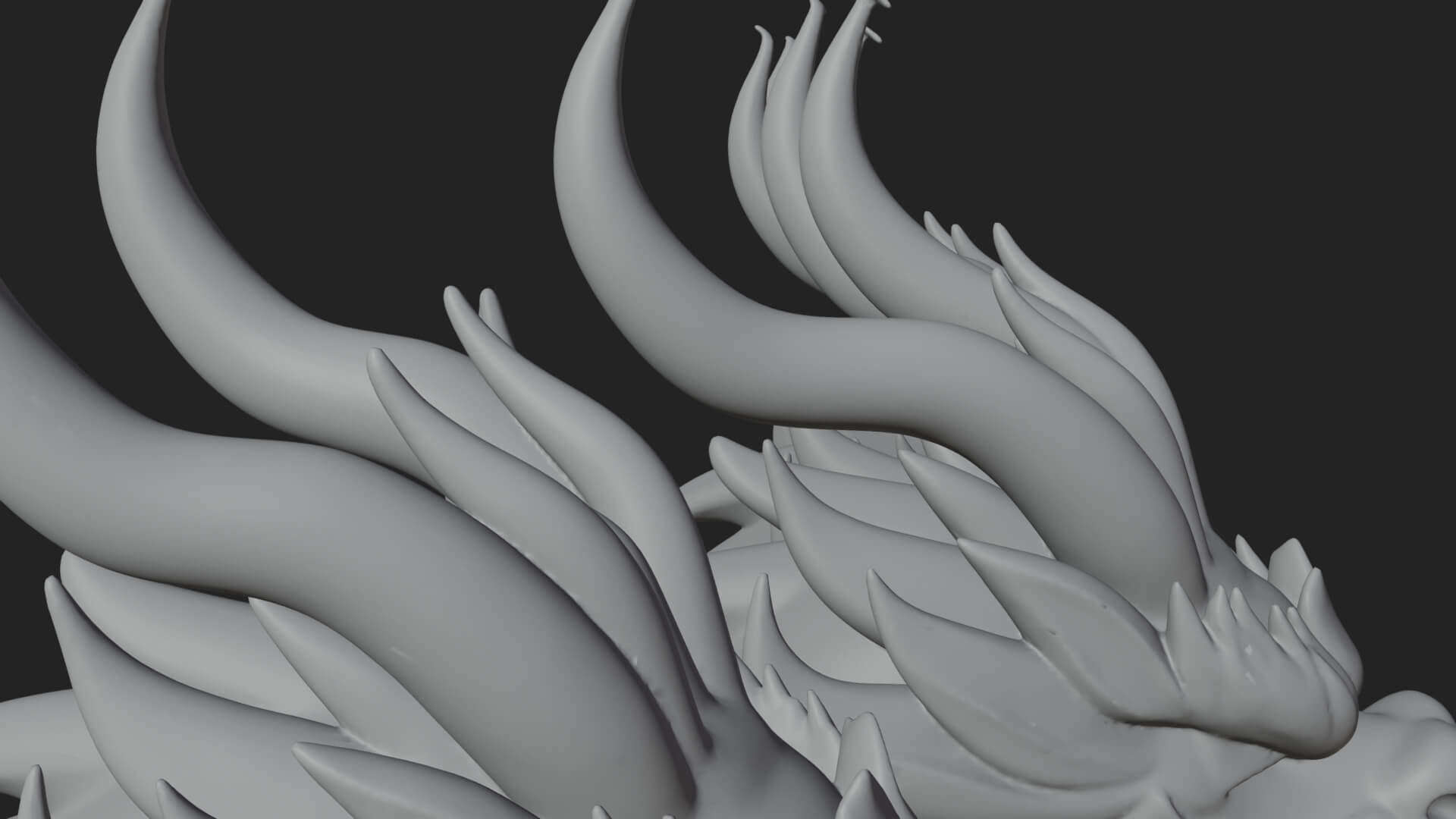 Winged Dragon Statue Design 20 3D Print Model 3D Model