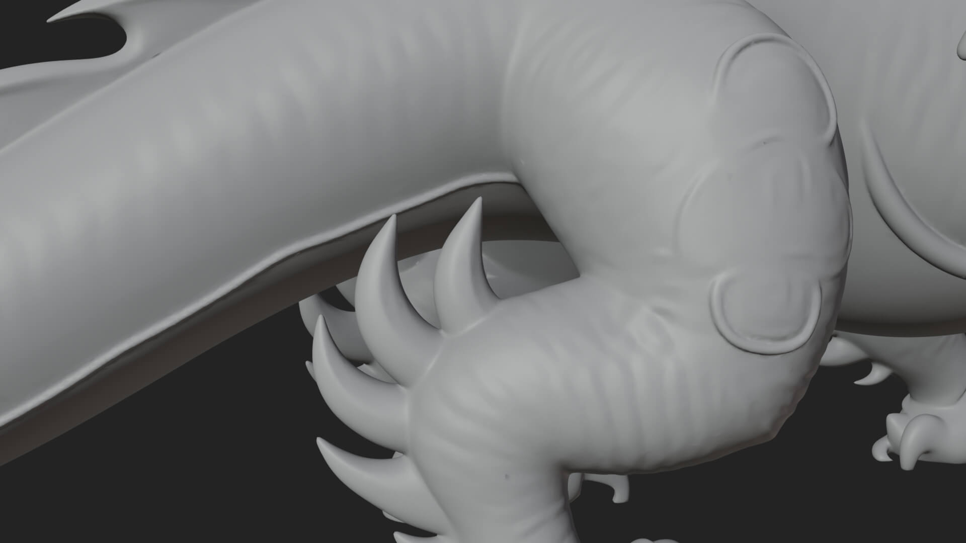 Winged Dragon Statue Design 21 3D Print Model 3D Model