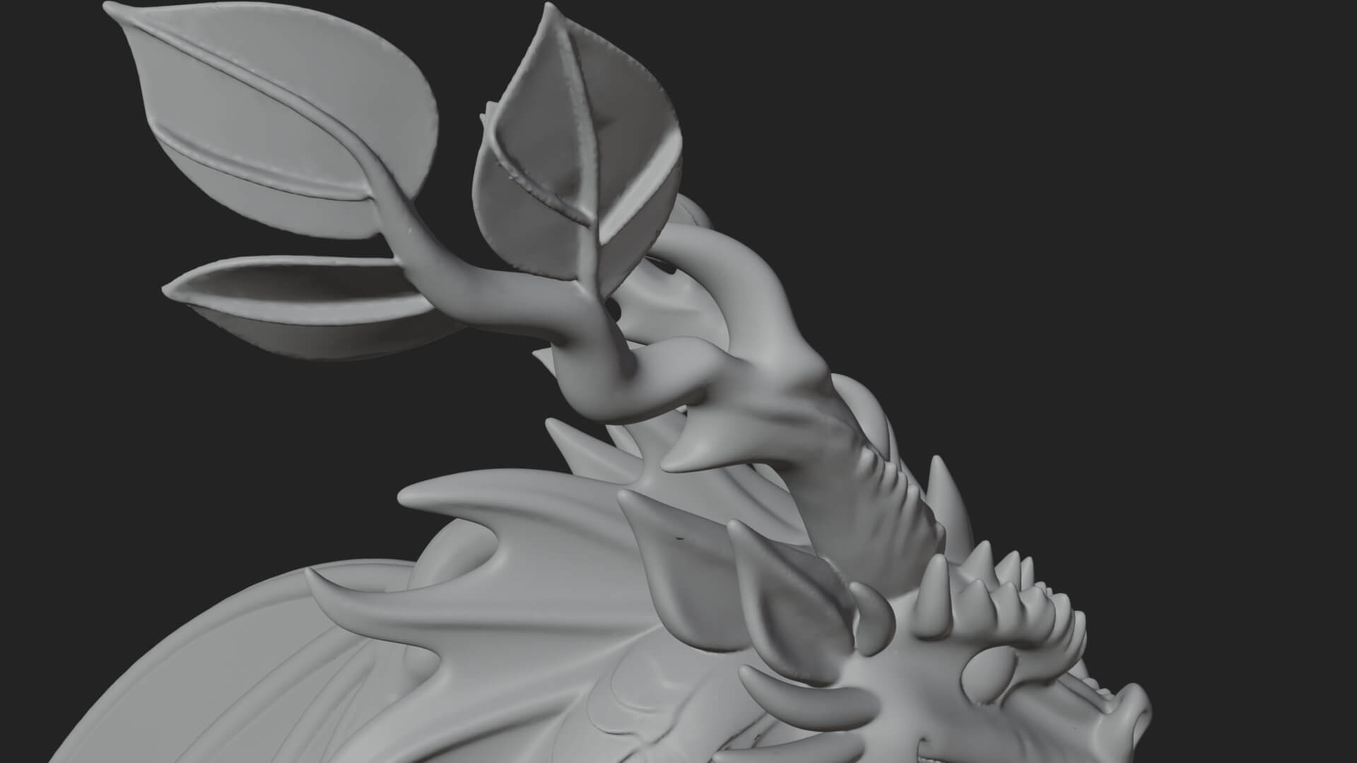 Winged Dragon Statue Design 23 3D Print Model 3D Model