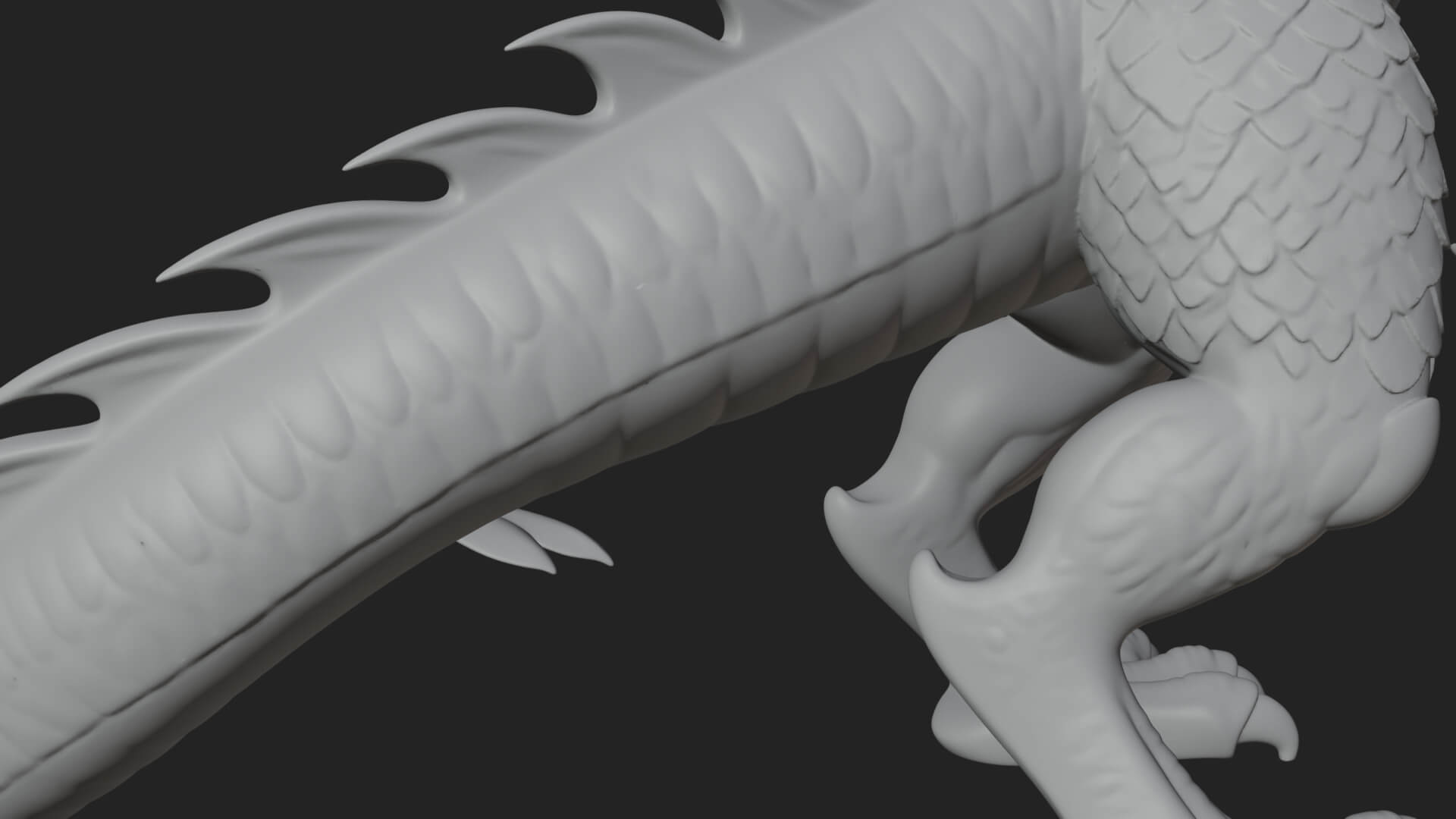Winged Dragon Statue Design 23 3D Print Model 3D Model