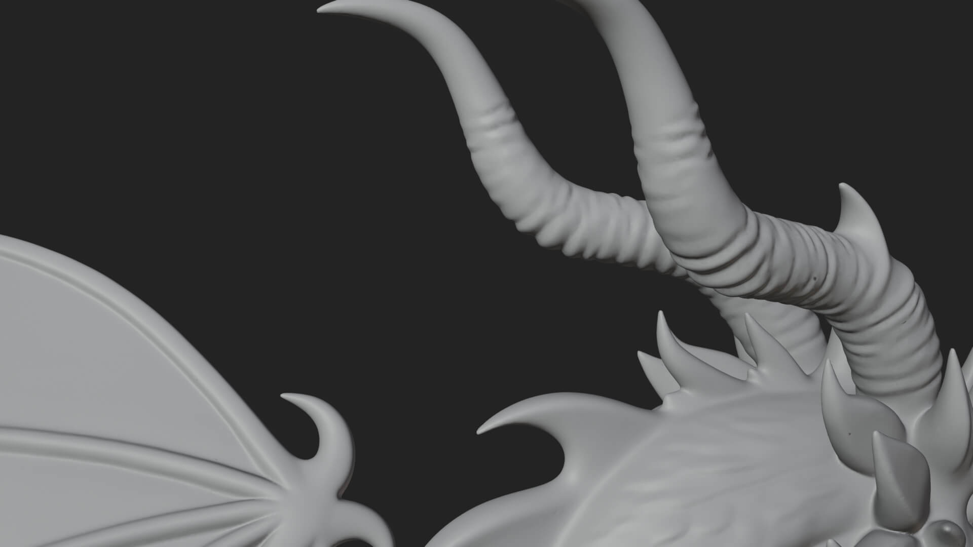 Winged Dragon Statue Design 24 3D Print Model 3D Model