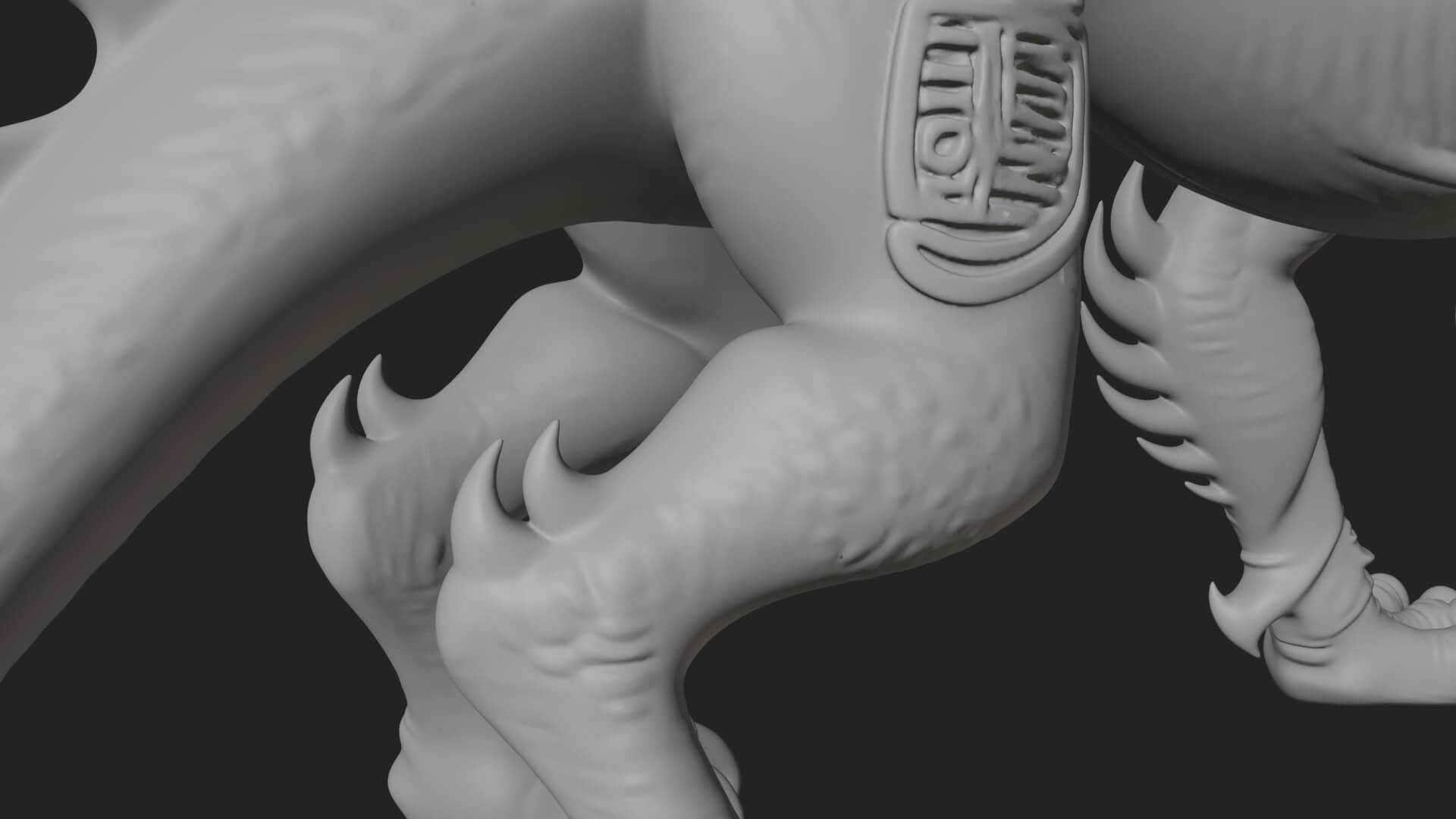 Winged Dragon Statue Design 24 3D Print Model 3D Model