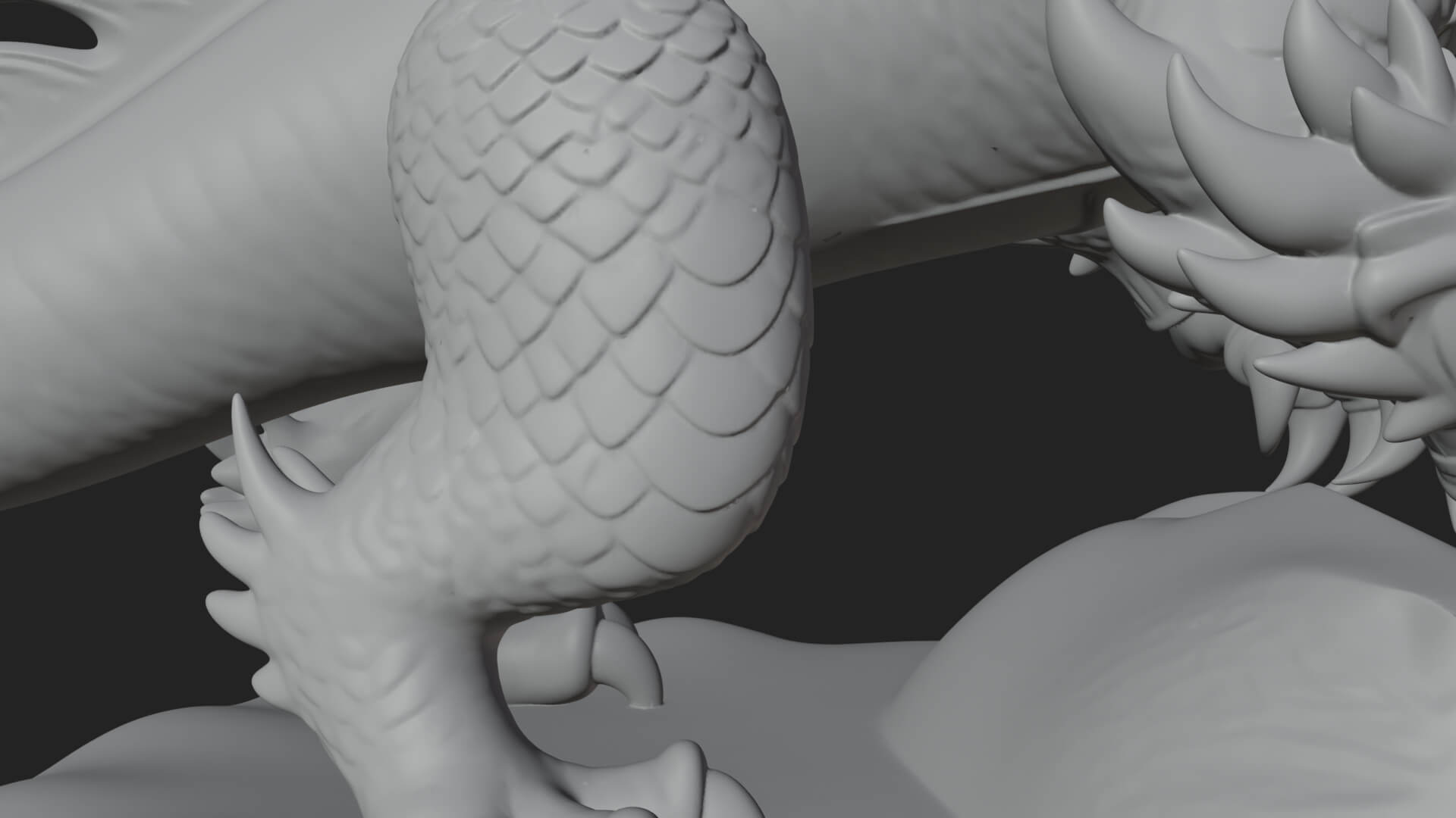 Winged Dragon Statue Design 26 3D Print Model 3D Model