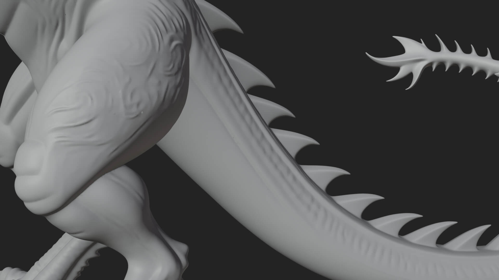 Winged Dragon Statue Design 27 3D Print Model 3D Model
