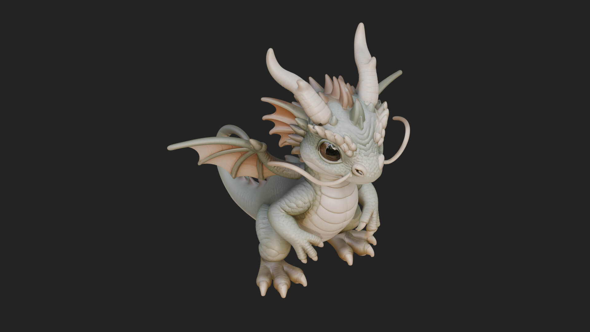 Winged Dragon Statue Design 31 3D Print Model 3D Model