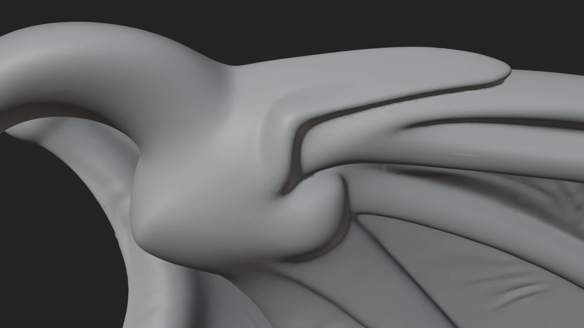 Winged Dragon Statue Design 34 3D Print Model 3D Model