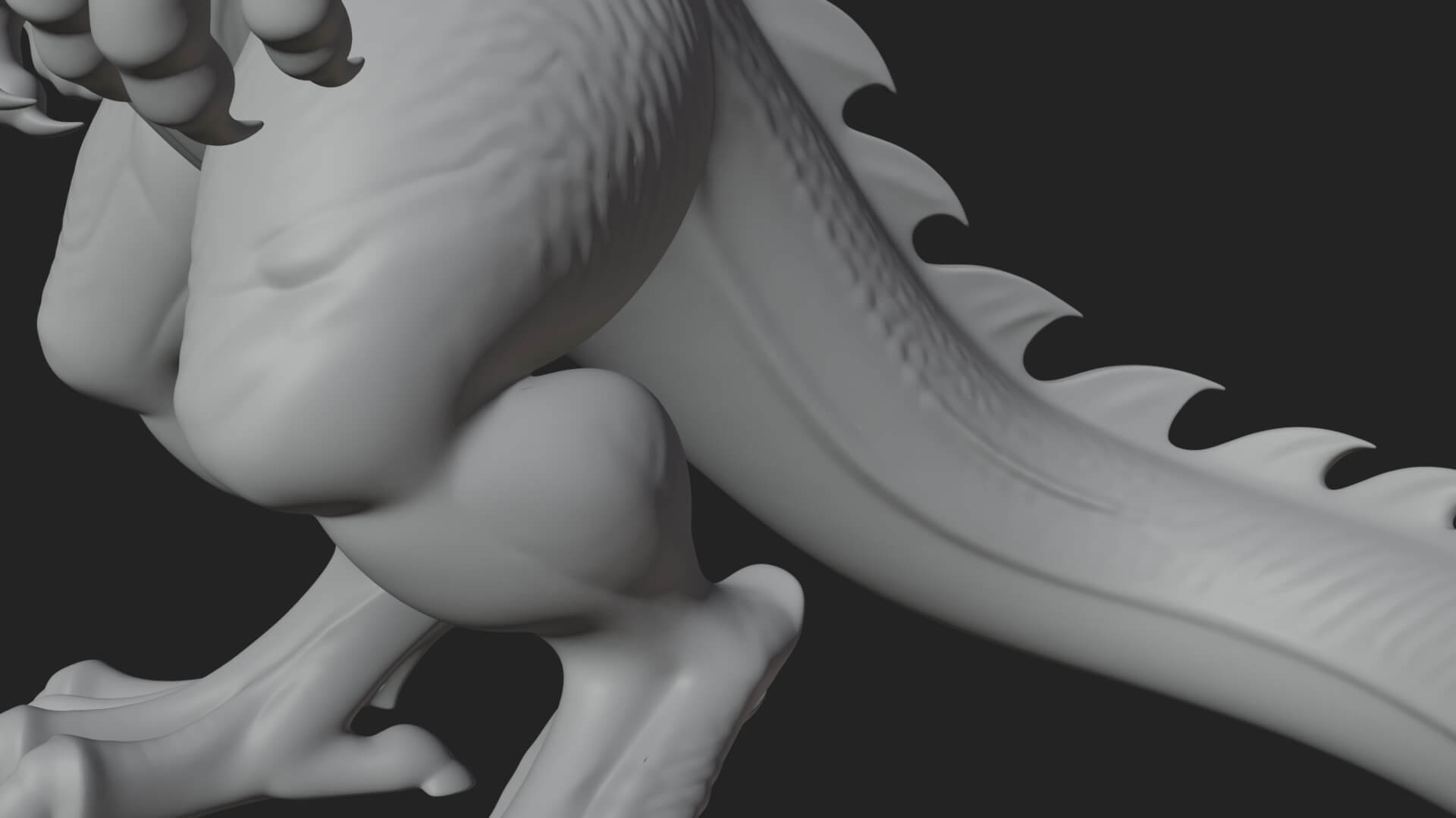 Winged Dragon Statue Design 35 3D Print Model 3D Model