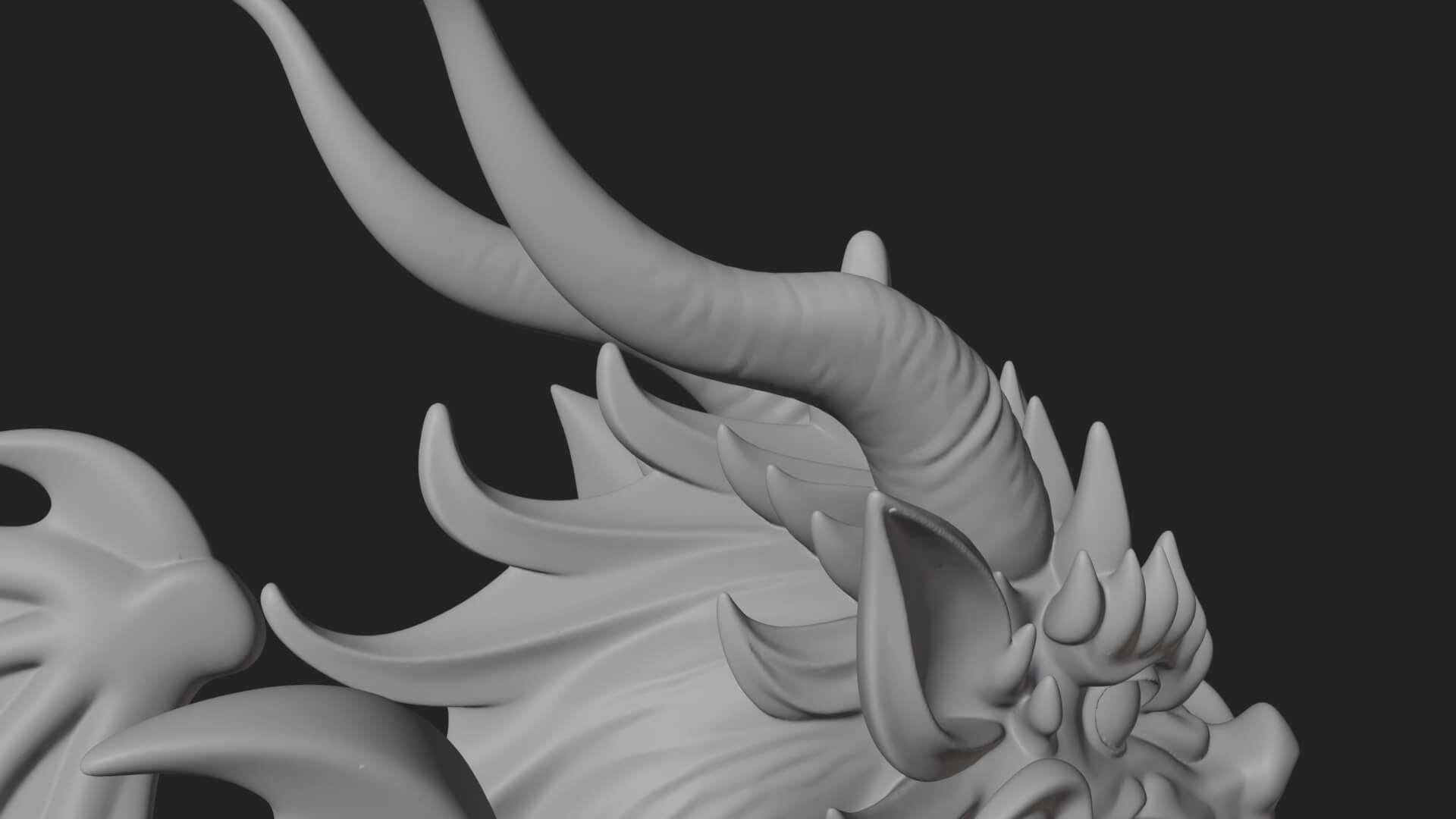 Winged Dragon Statue Design 36 3D Print Model 3D Model