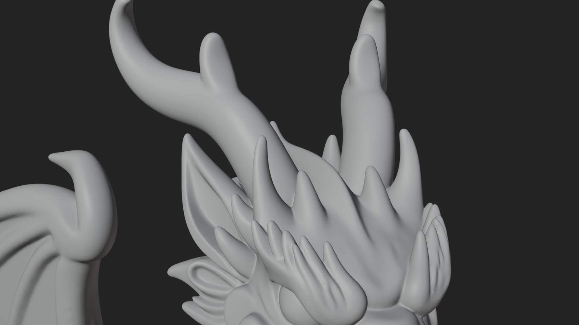 Winged Dragon Statue Design 37 3d Print Model 3D Model