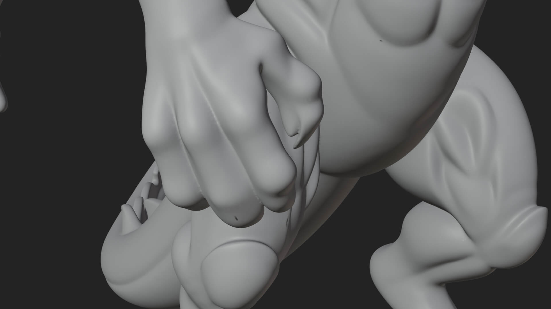 Winged Dragon Statue Design 37 3d Print Model 3D Model
