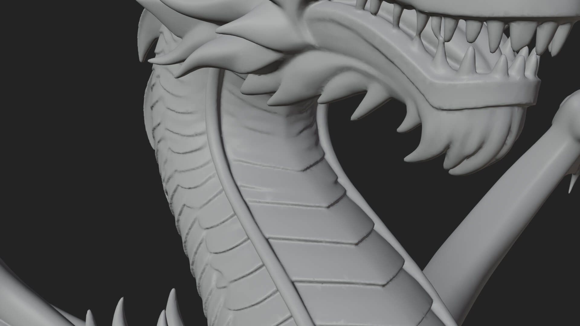 Winged Dragon Statue Design 38 3D Print Model 3D Model