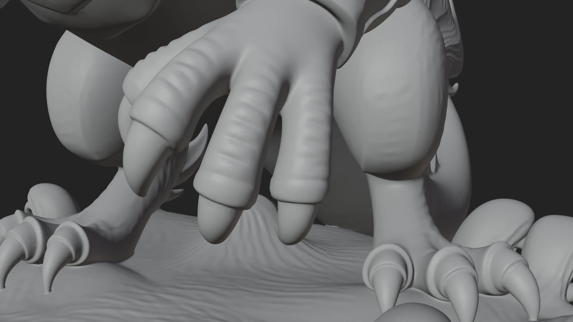 Winged Dragon Statue Design 39 3D Print Model 3D Model