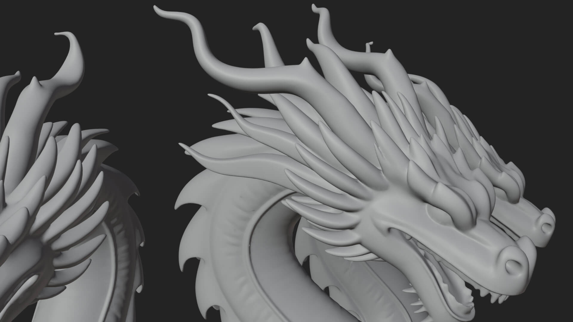 Winged Dragon Statue Design 42 3D Print Model 3D Model