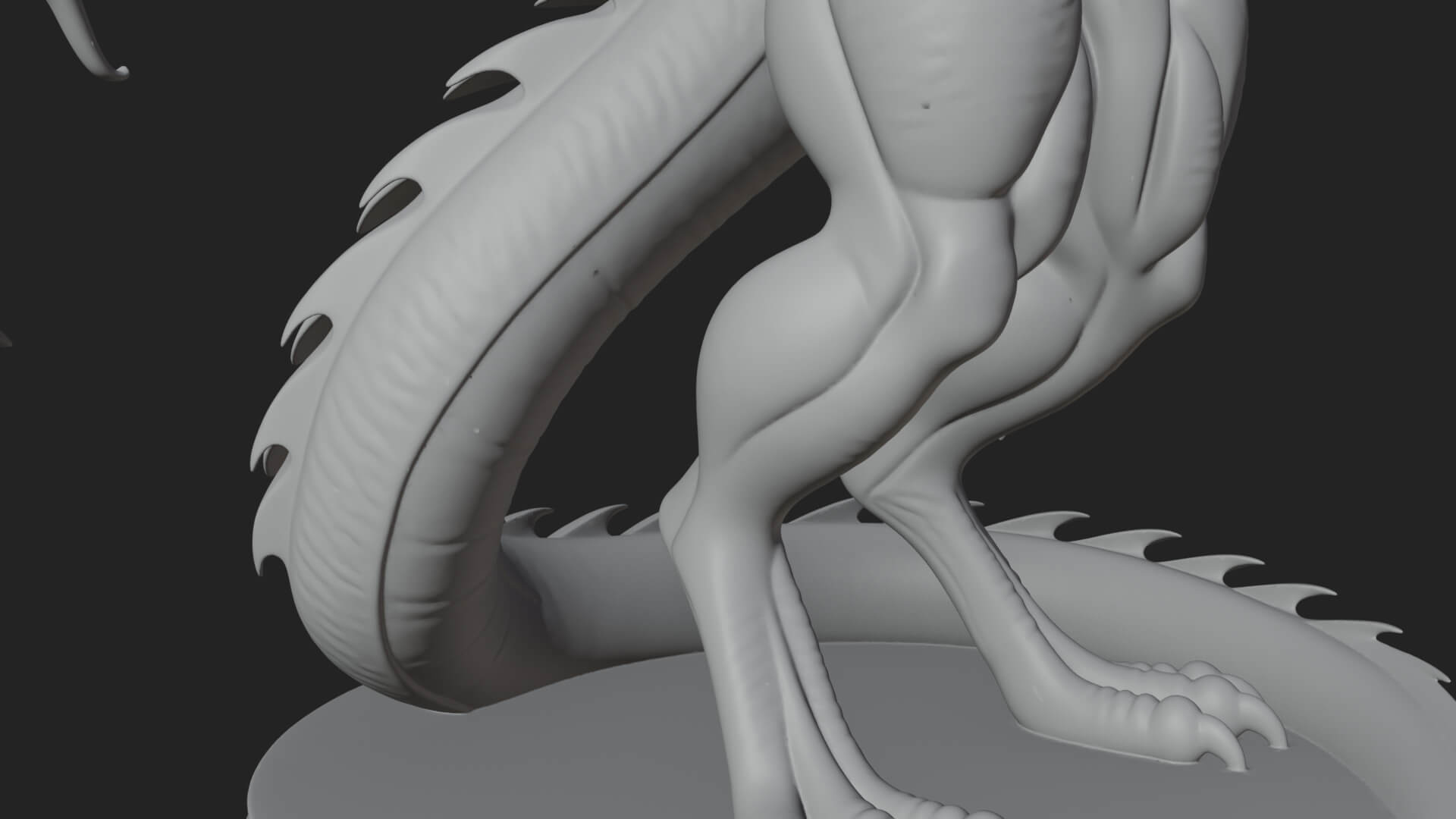 Winged Dragon Statue Design 42 3D Print Model 3D Model