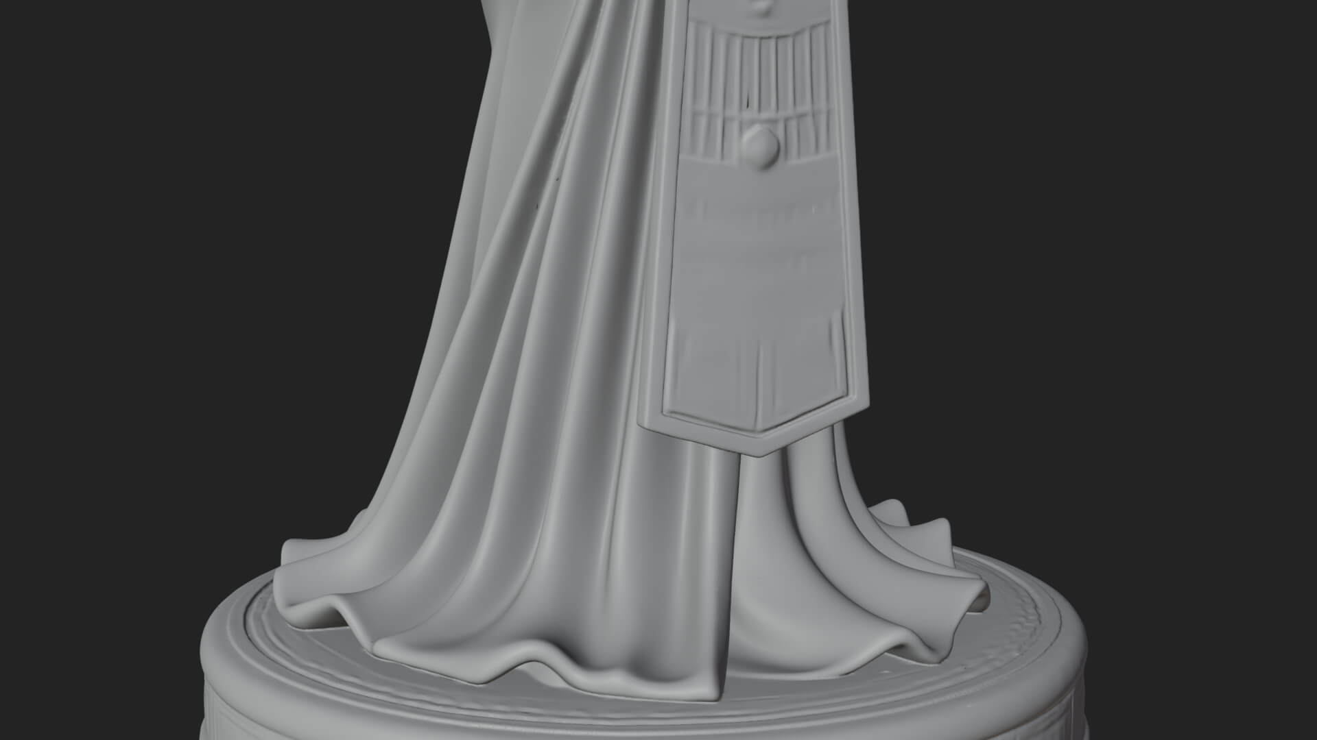 Winged Egyptian Goddess Statue Design 1 3D Print Model 3D Model