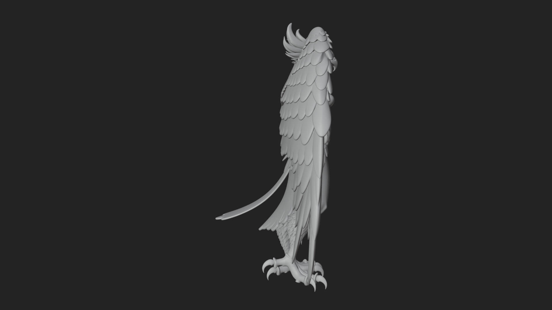 Winged Harpy Woman Statue Design 1 3D Print Model 3D Model