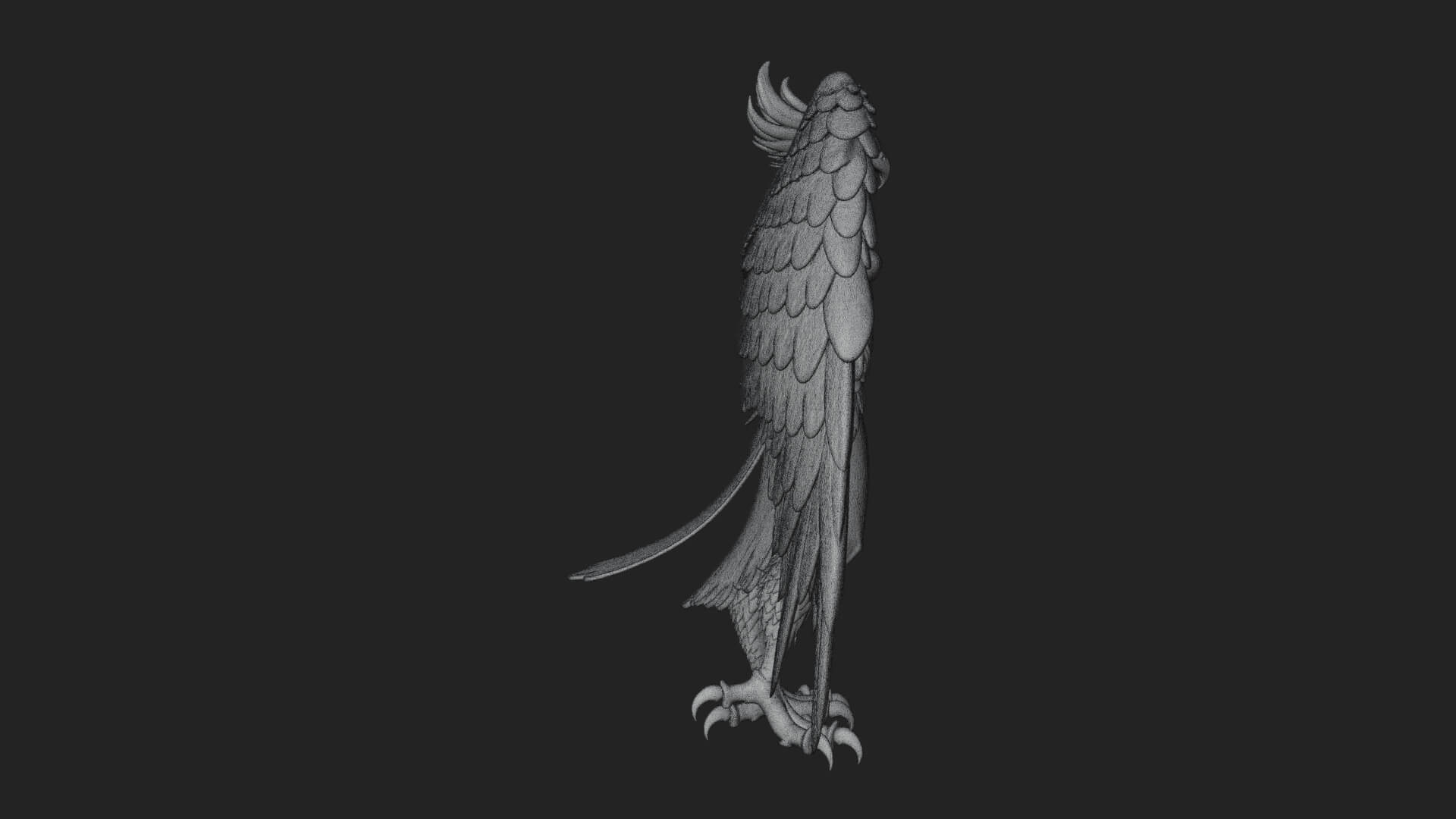 Winged Harpy Woman Statue Design 1 3D Print Model 3D Model