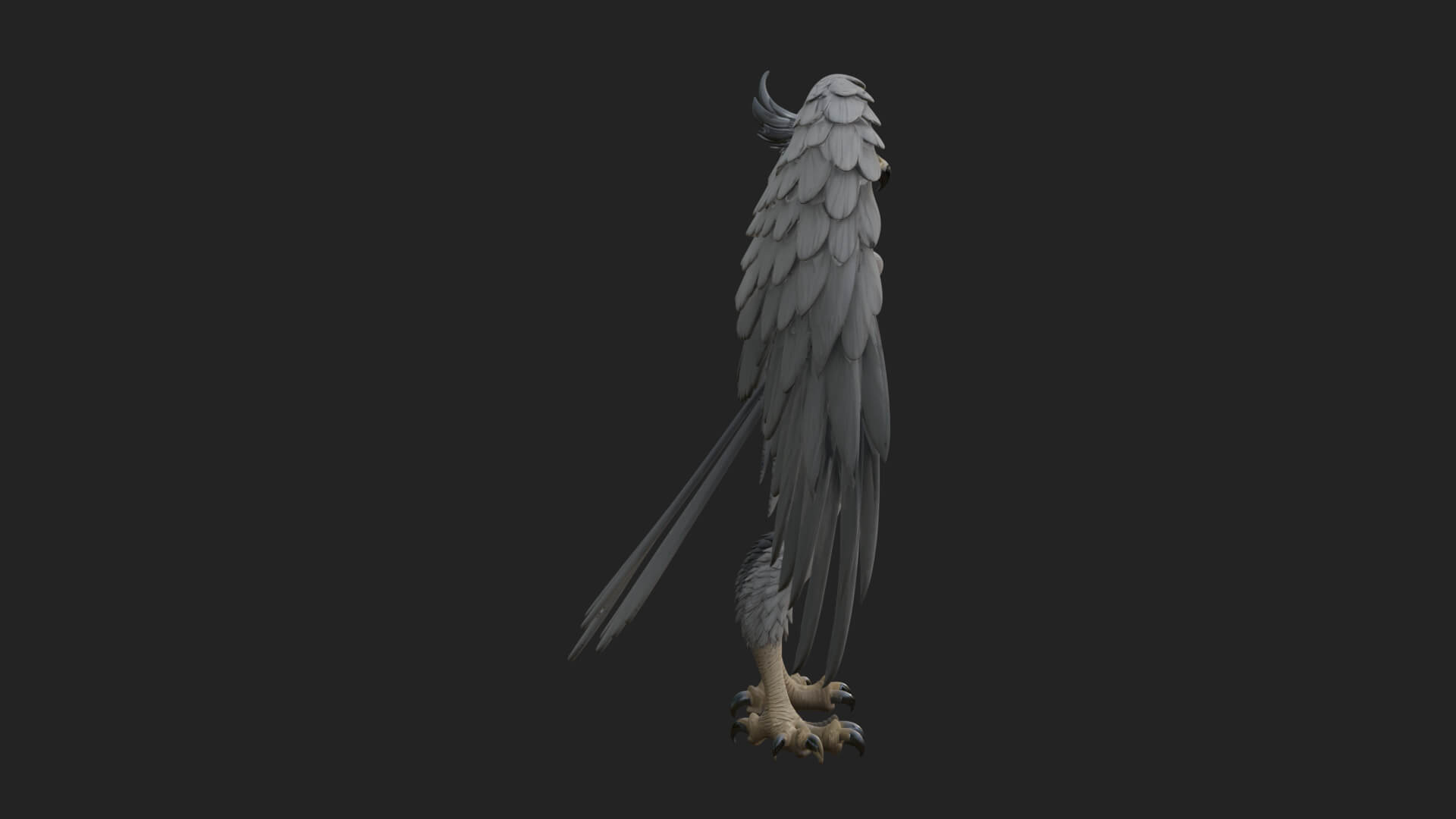 Winged Harpy Woman Statue Design 2 3D Print Model 3D Model