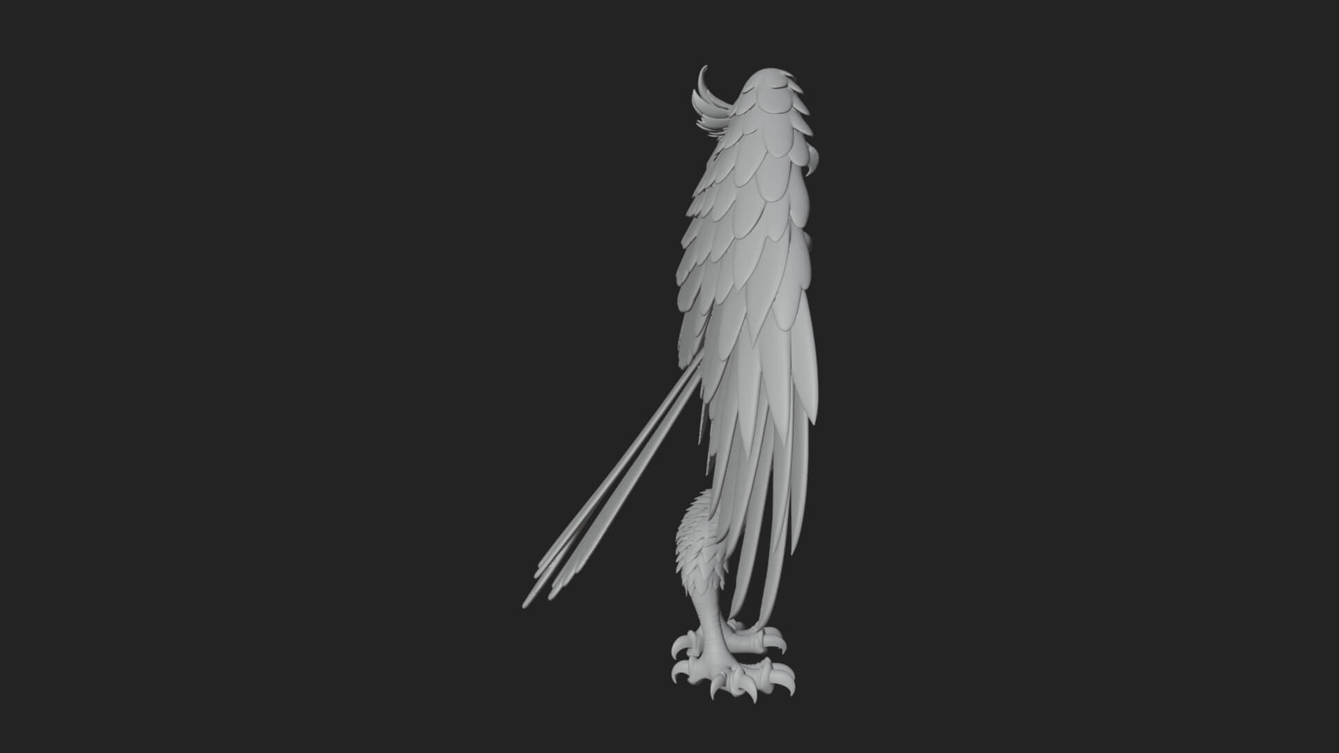 Winged Harpy Woman Statue Design 2 3D Print Model 3D Model