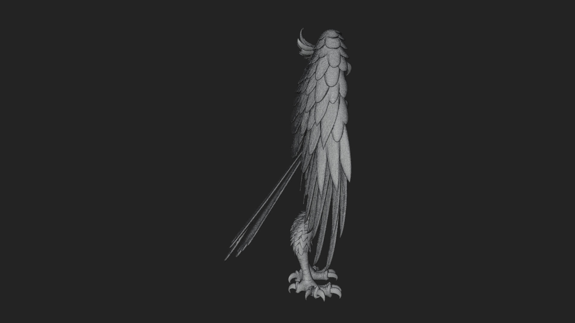 Winged Harpy Woman Statue Design 2 3D Print Model 3D Model