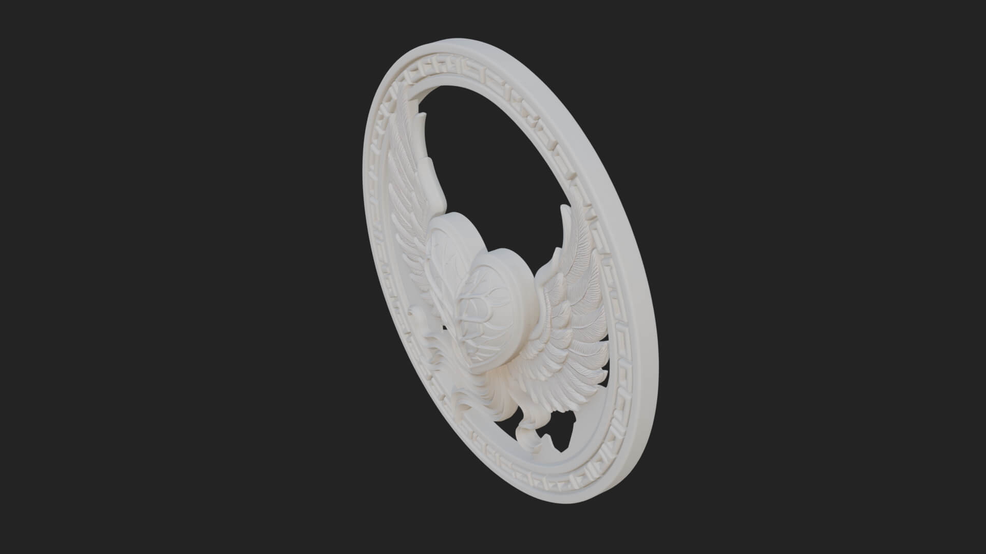 Winged Heart Pendant Design 17 3D Print Model 3D Model