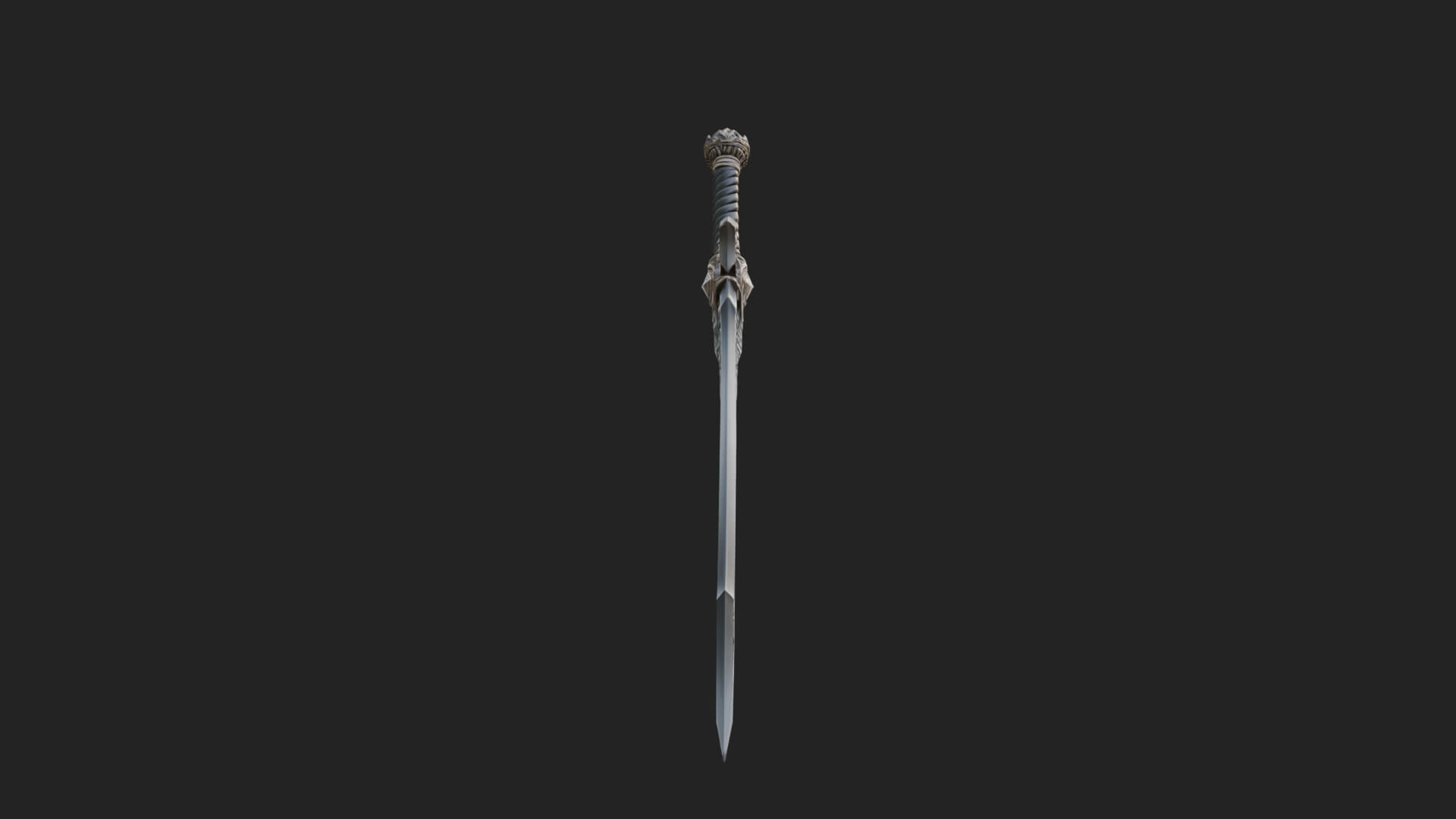 Winged Hilt Longsword Model Design 10 3D Print Model 3D Model